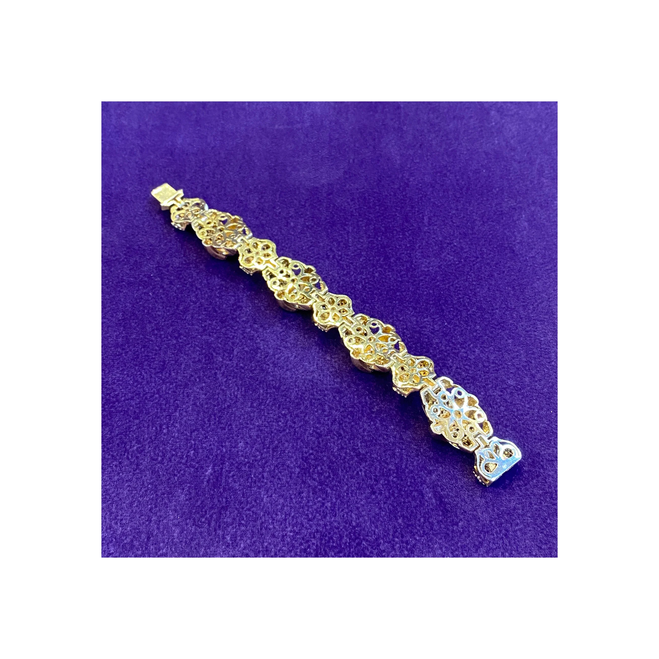 Men's Diamond & Gold Bracelet - Image 6
