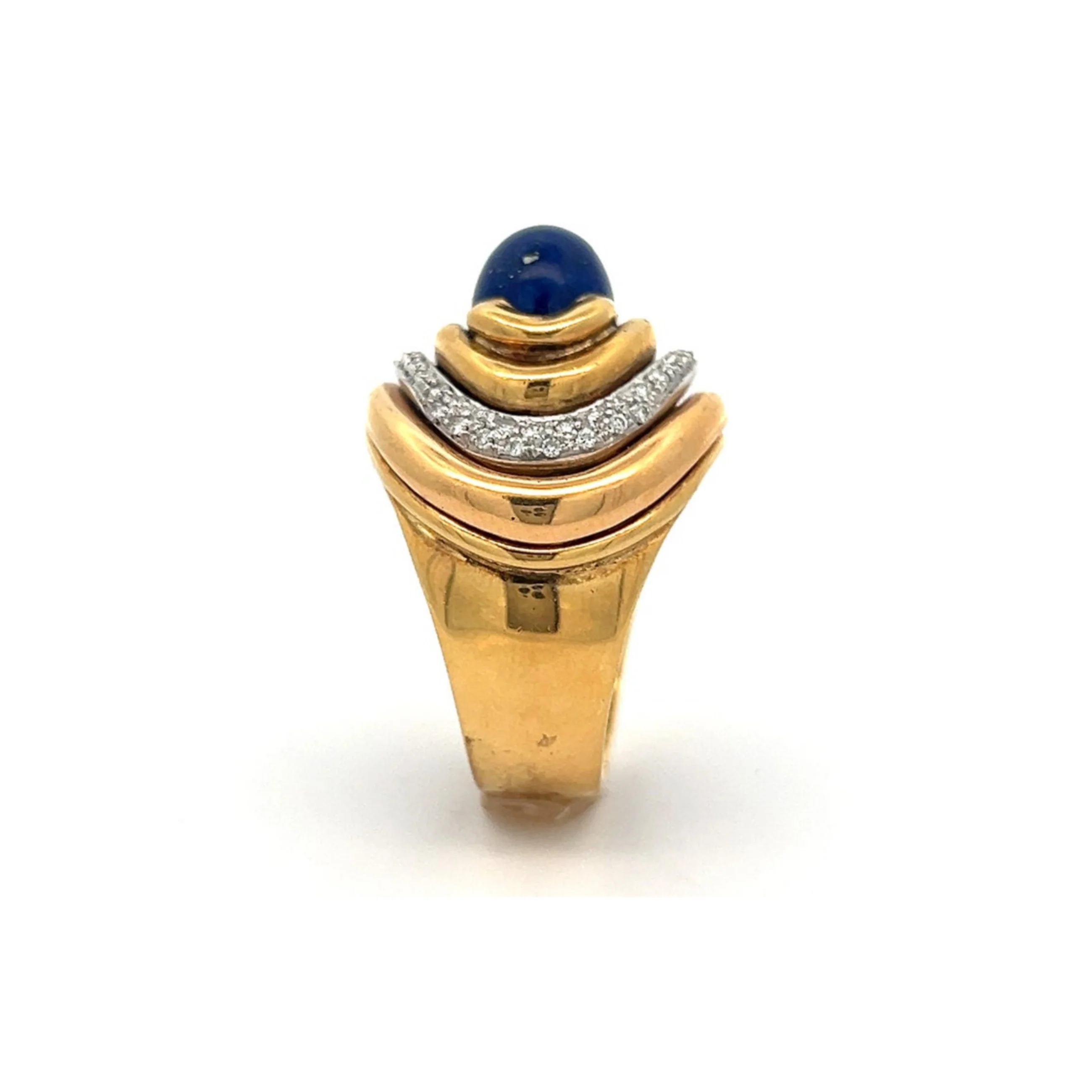 Men's Lapis Lazuli and Diamond Ring - Image 5
