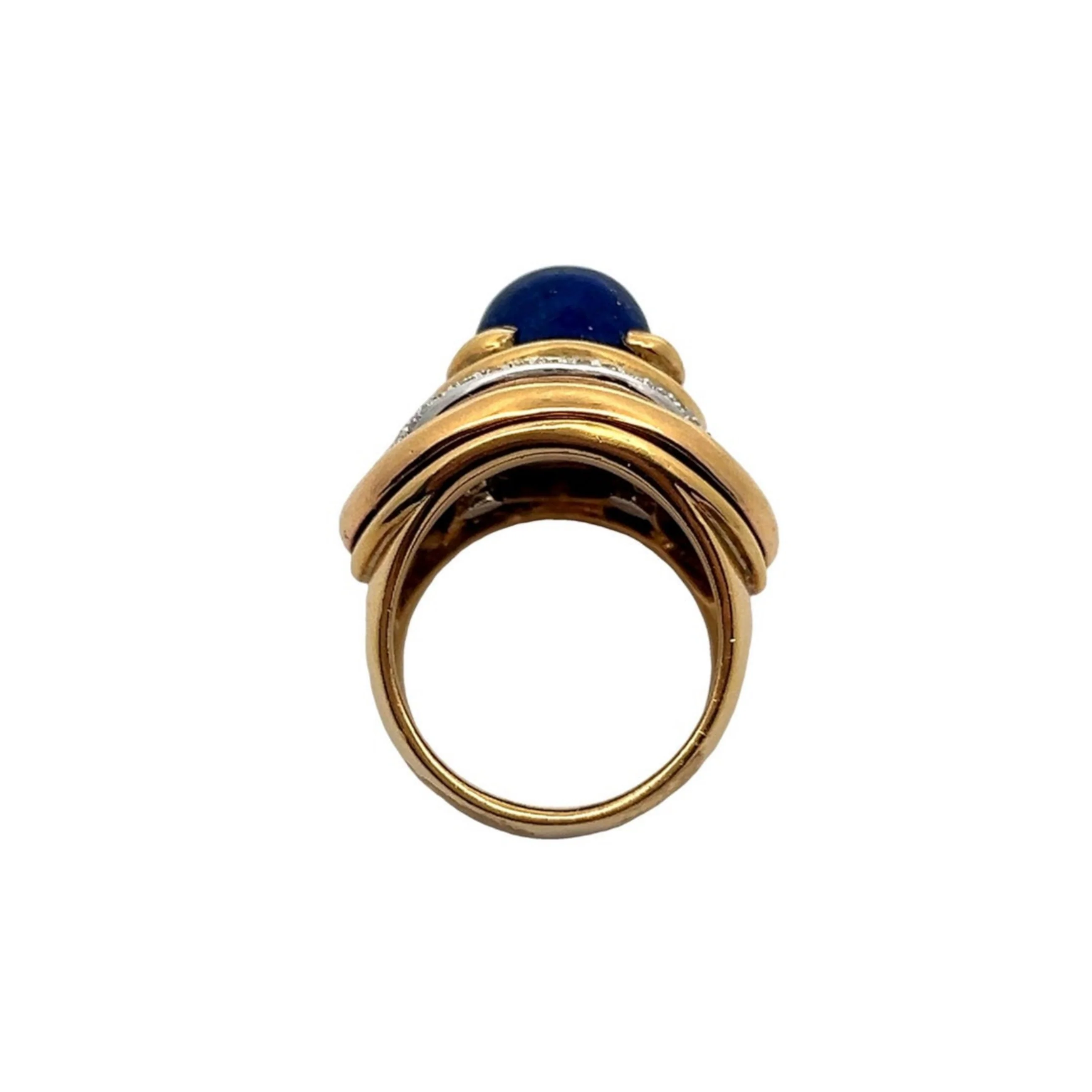 Men's Lapis Lazuli and Diamond Ring - Image 7