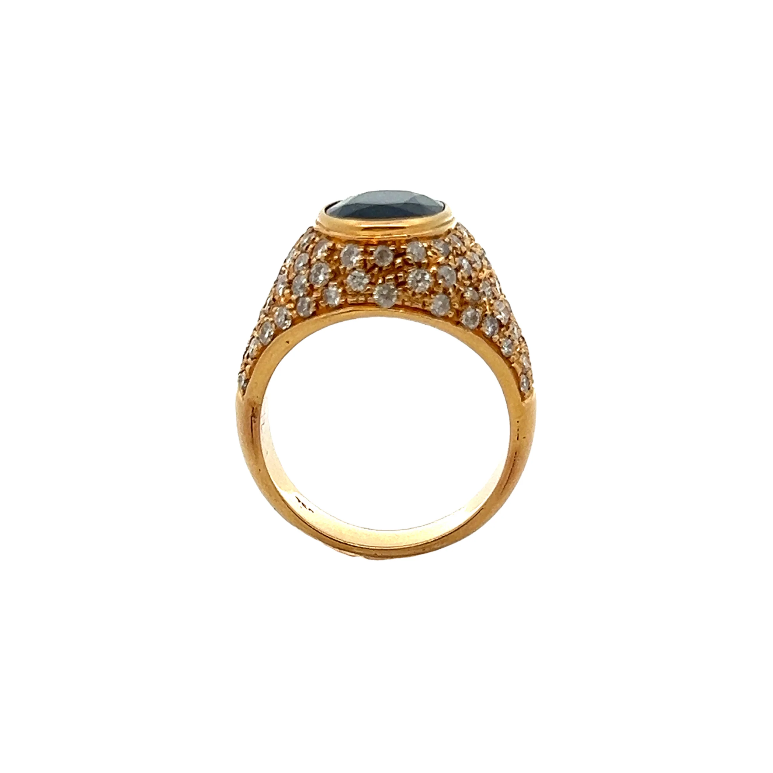 Men's Sapphire Ring - Image 6