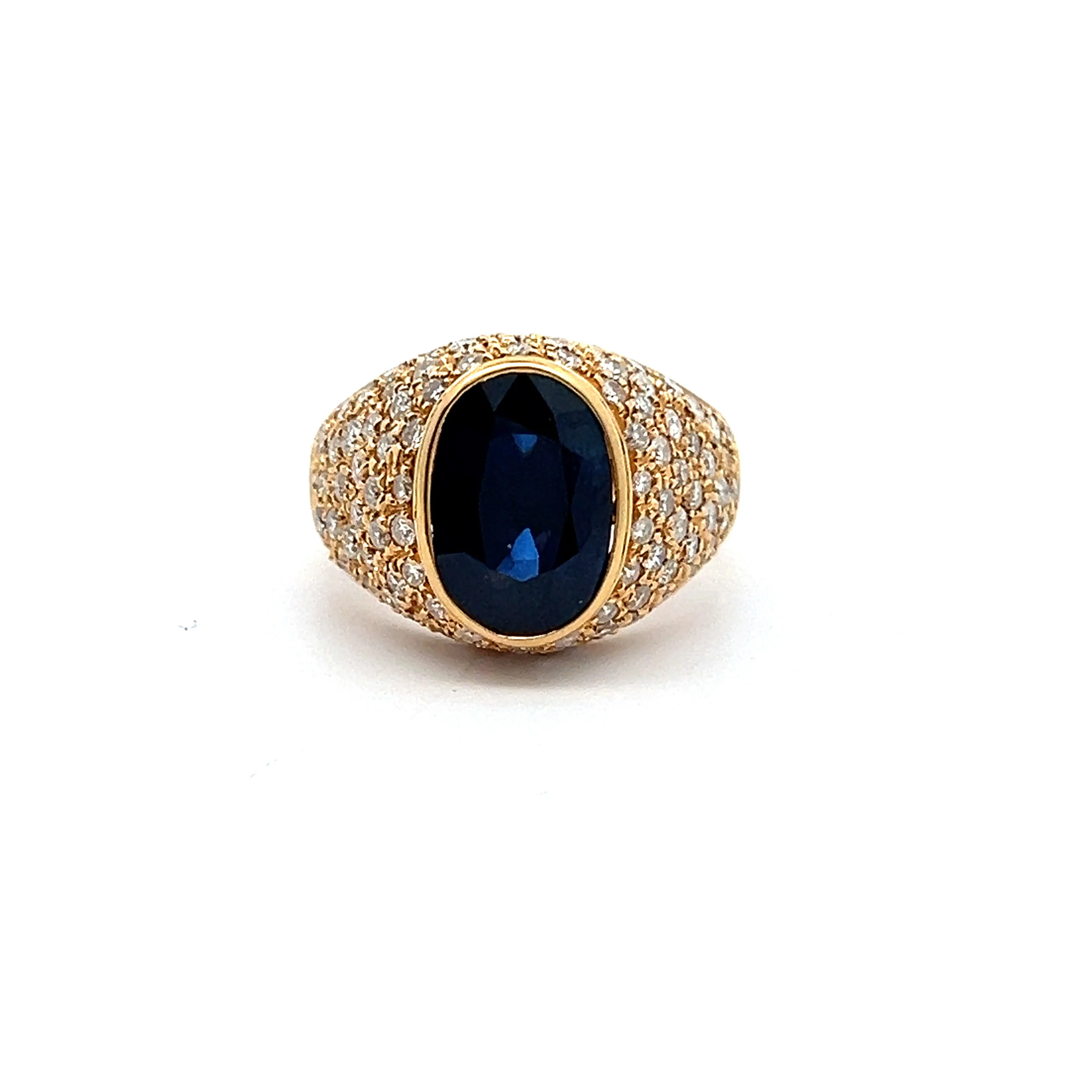 Men's Sapphire Ring - Image 8