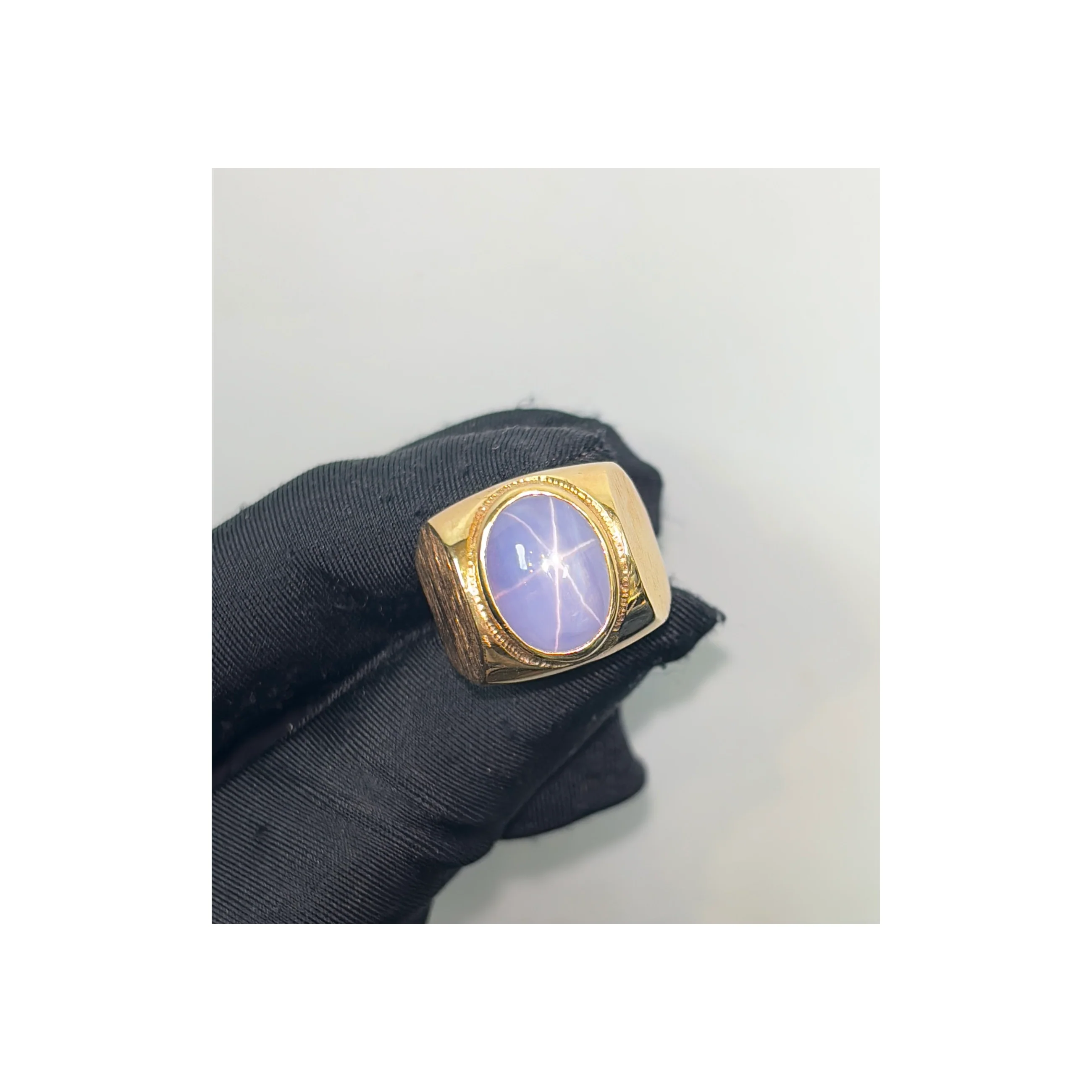 Men's Star Sapphire Ring - Image 4