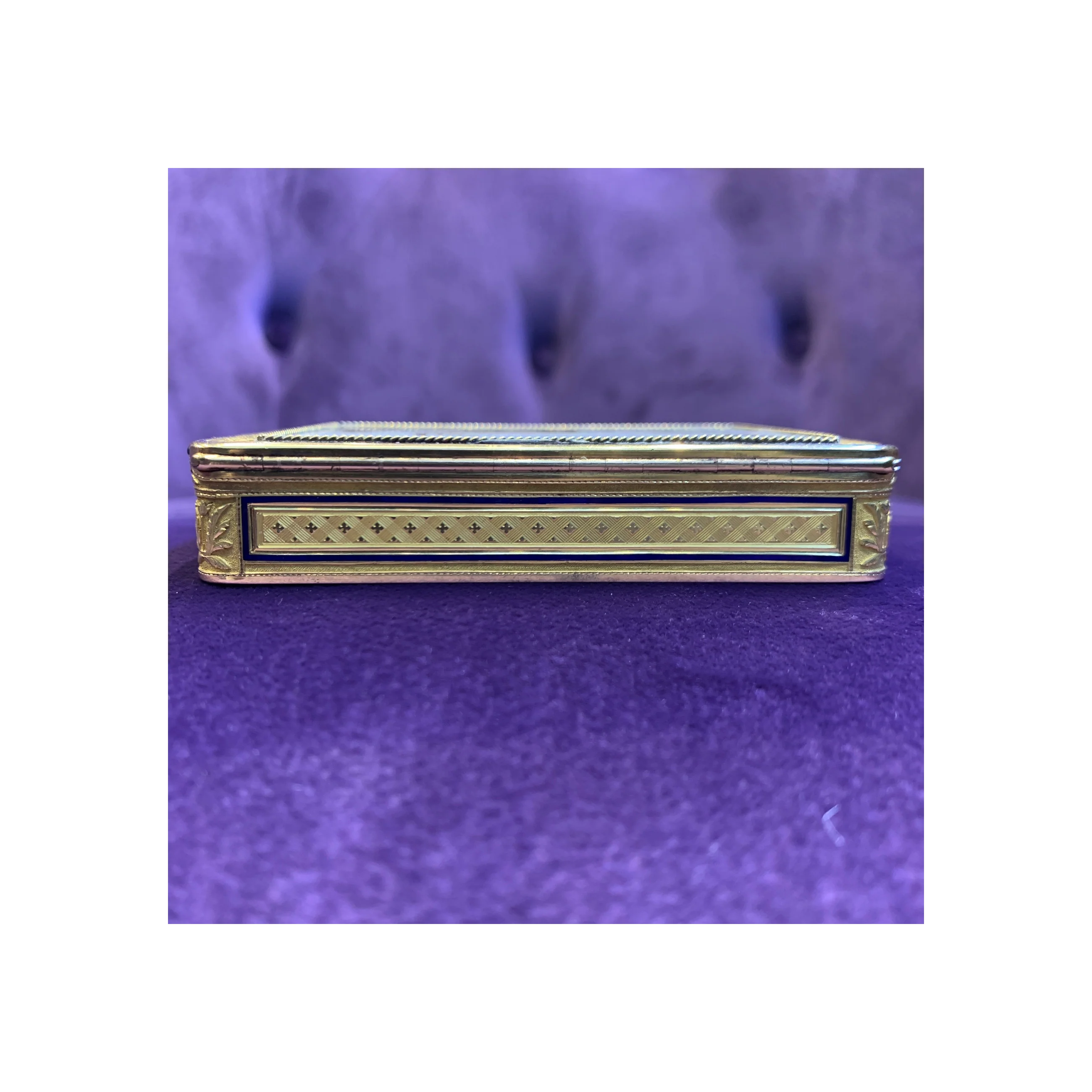 Micro Mosaic Gold Snuff Box - Image 7