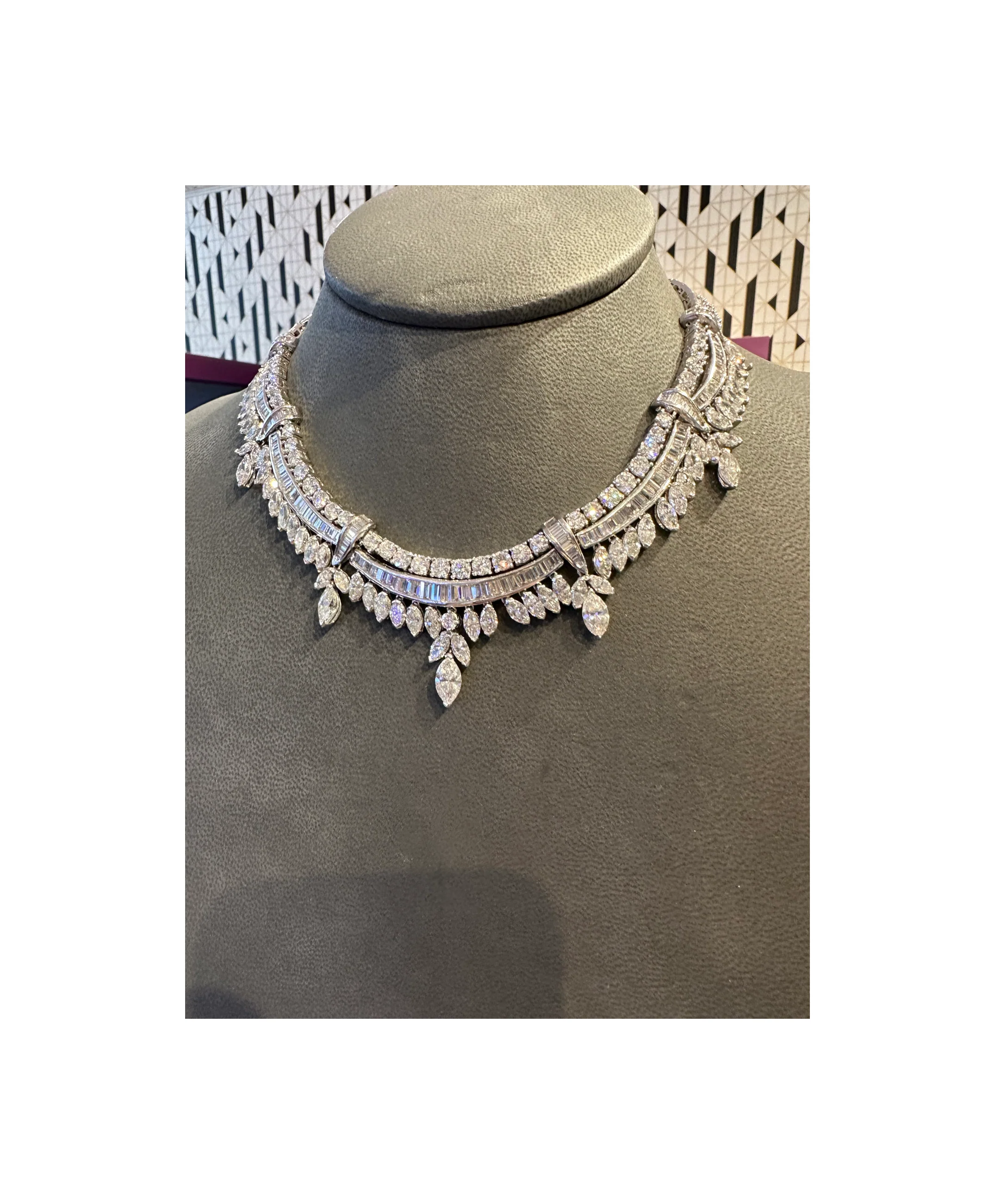 Mid Century Diamond Necklace - Image 5