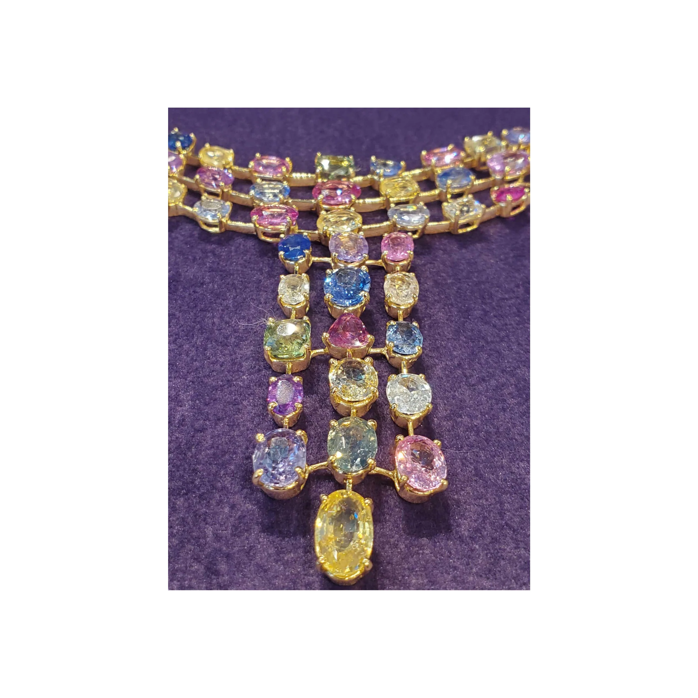 Multi-Colored Sapphire Necklace - Image 5