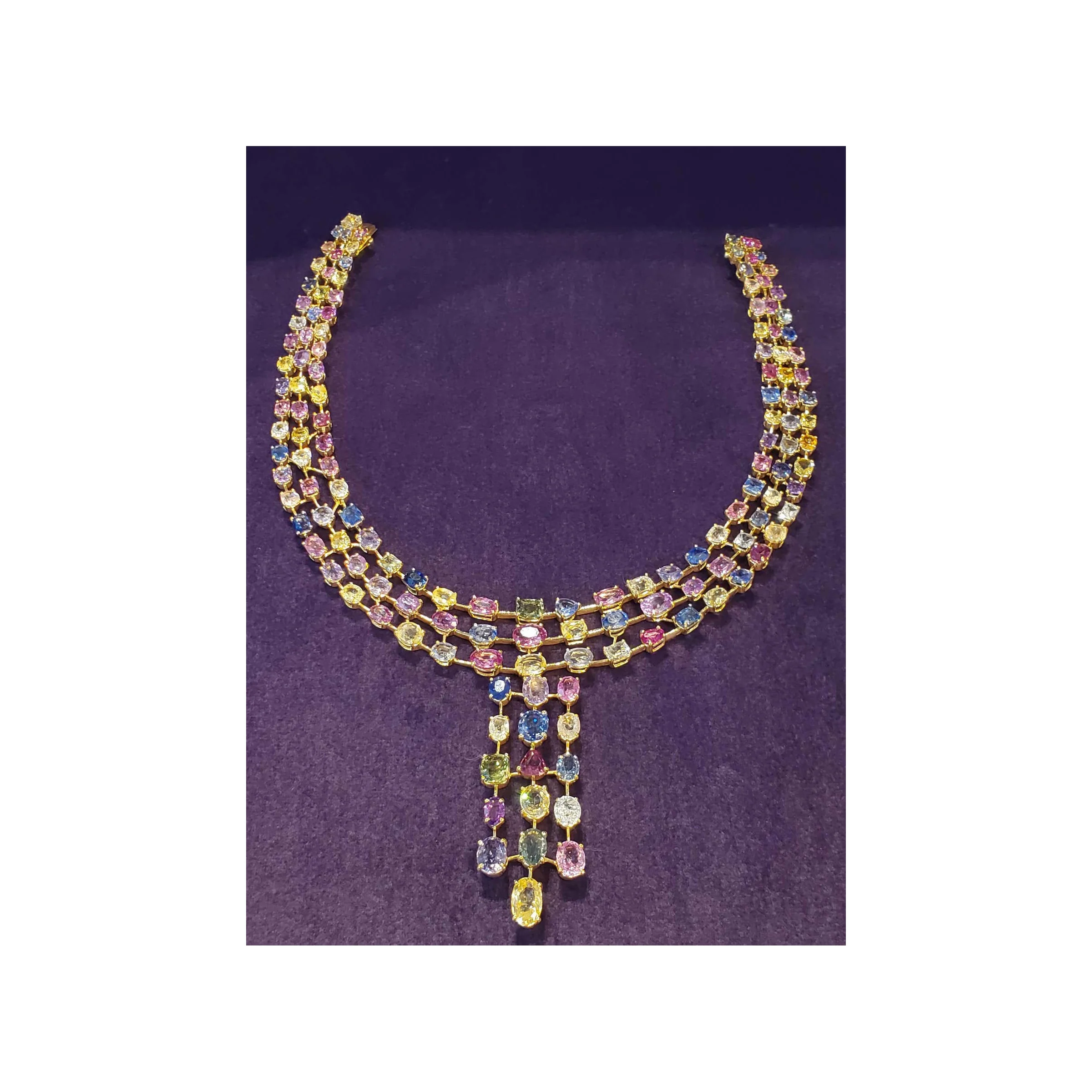 Multi-Colored Sapphire Necklace - Image 6