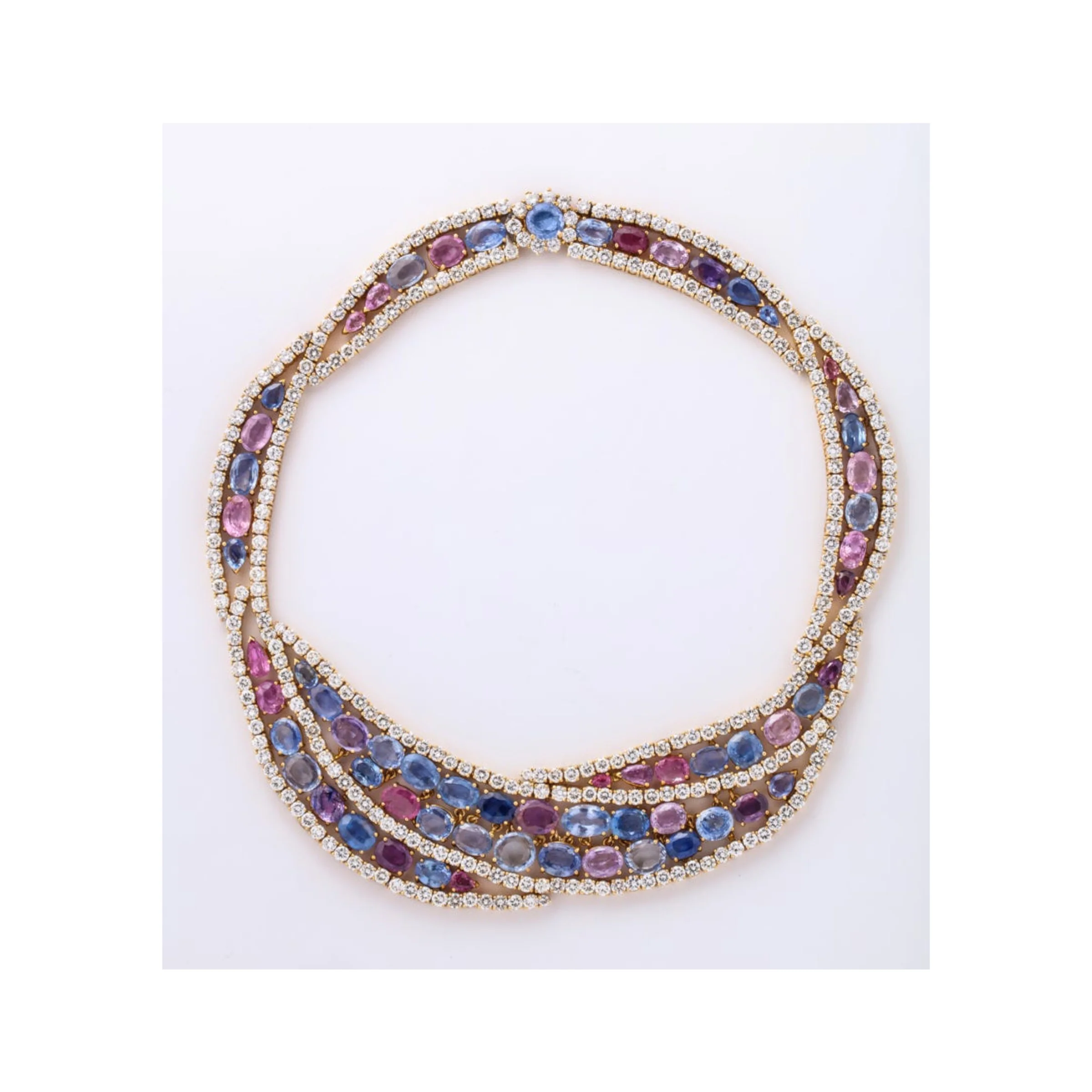 Multi Colored Sapphire Necklace - Image 2