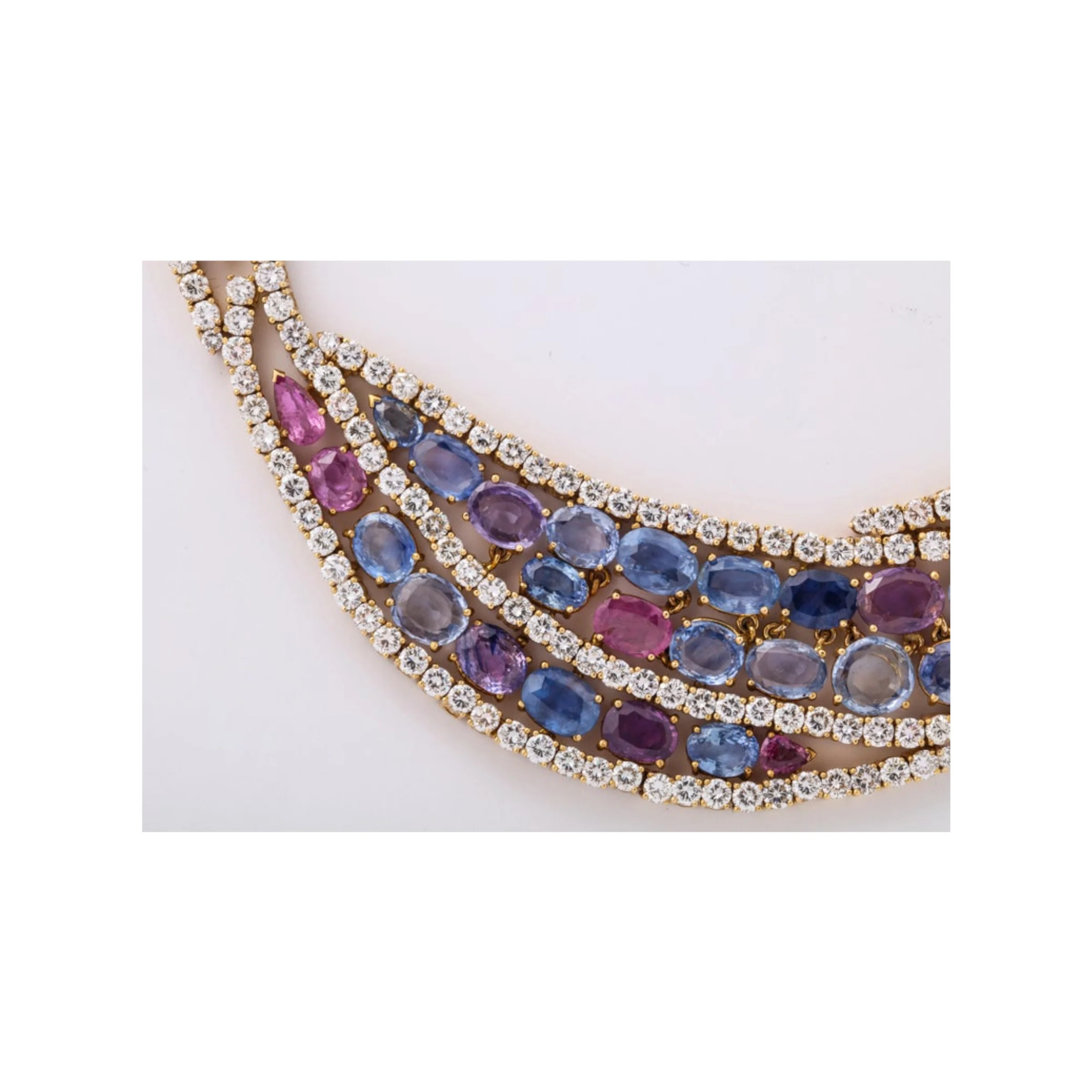Multi Colored Sapphire Necklace - Image 5