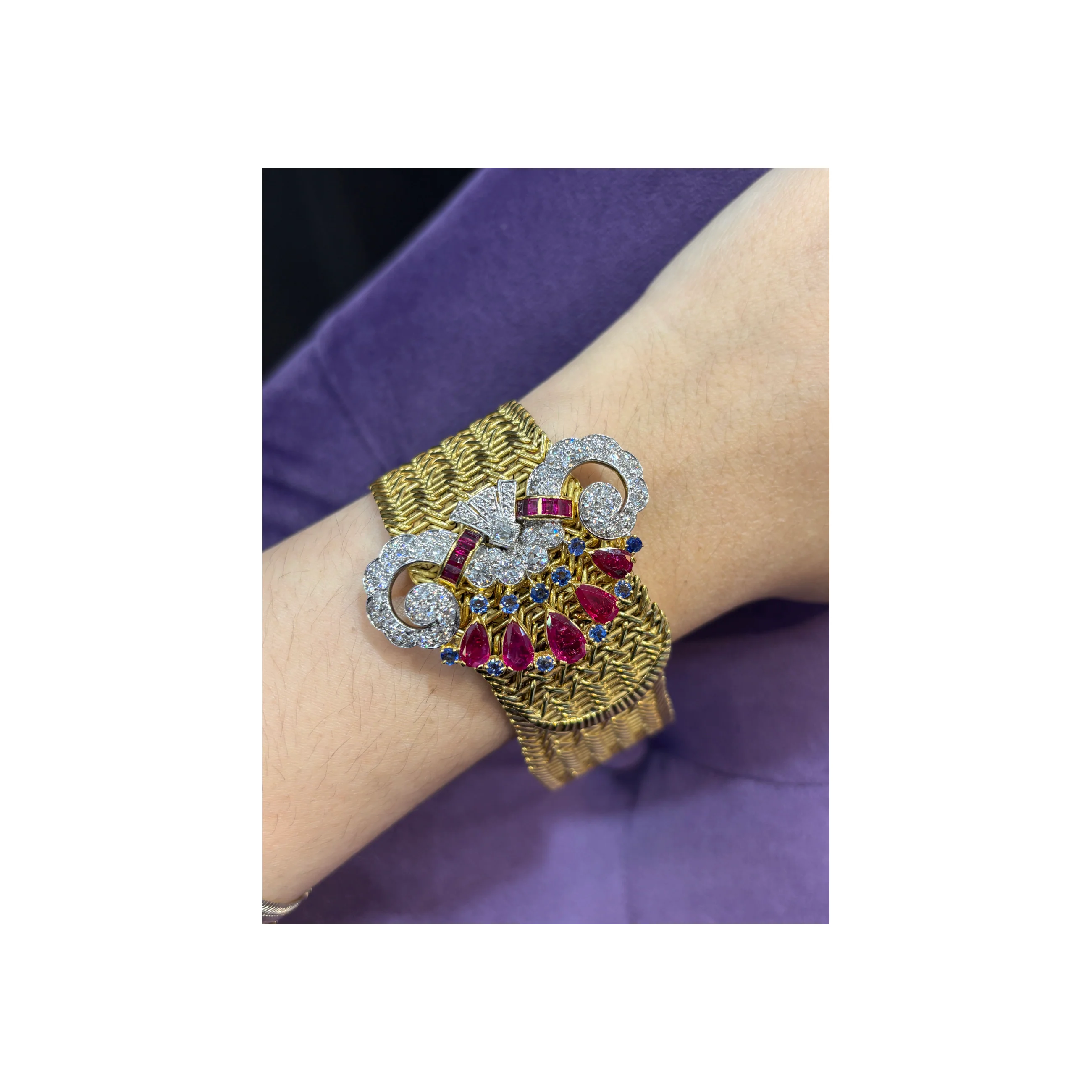 Multi Gem Buckle Bracelet - Image 2