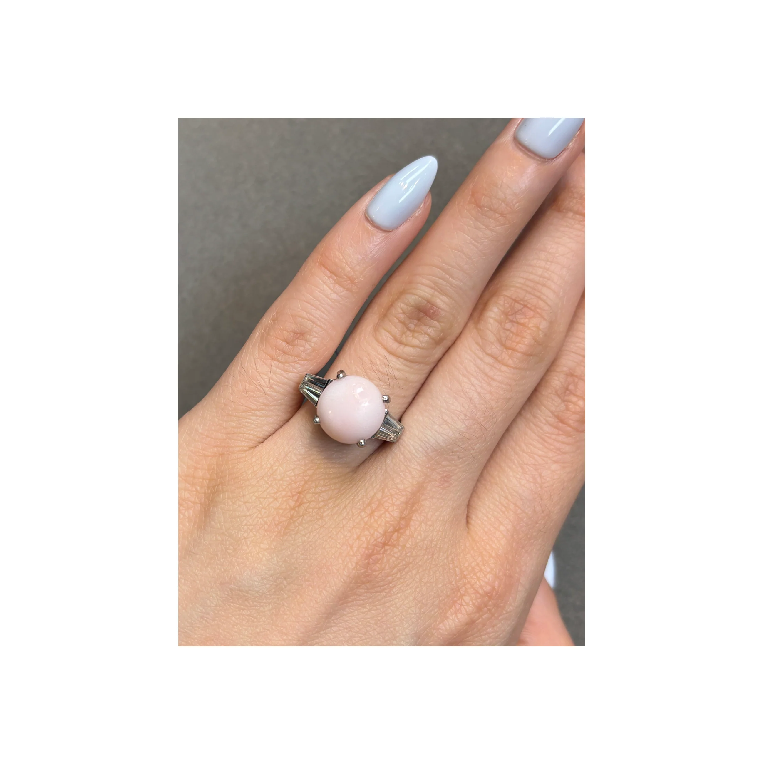 Natural Conch Pearl Ring - Image 2