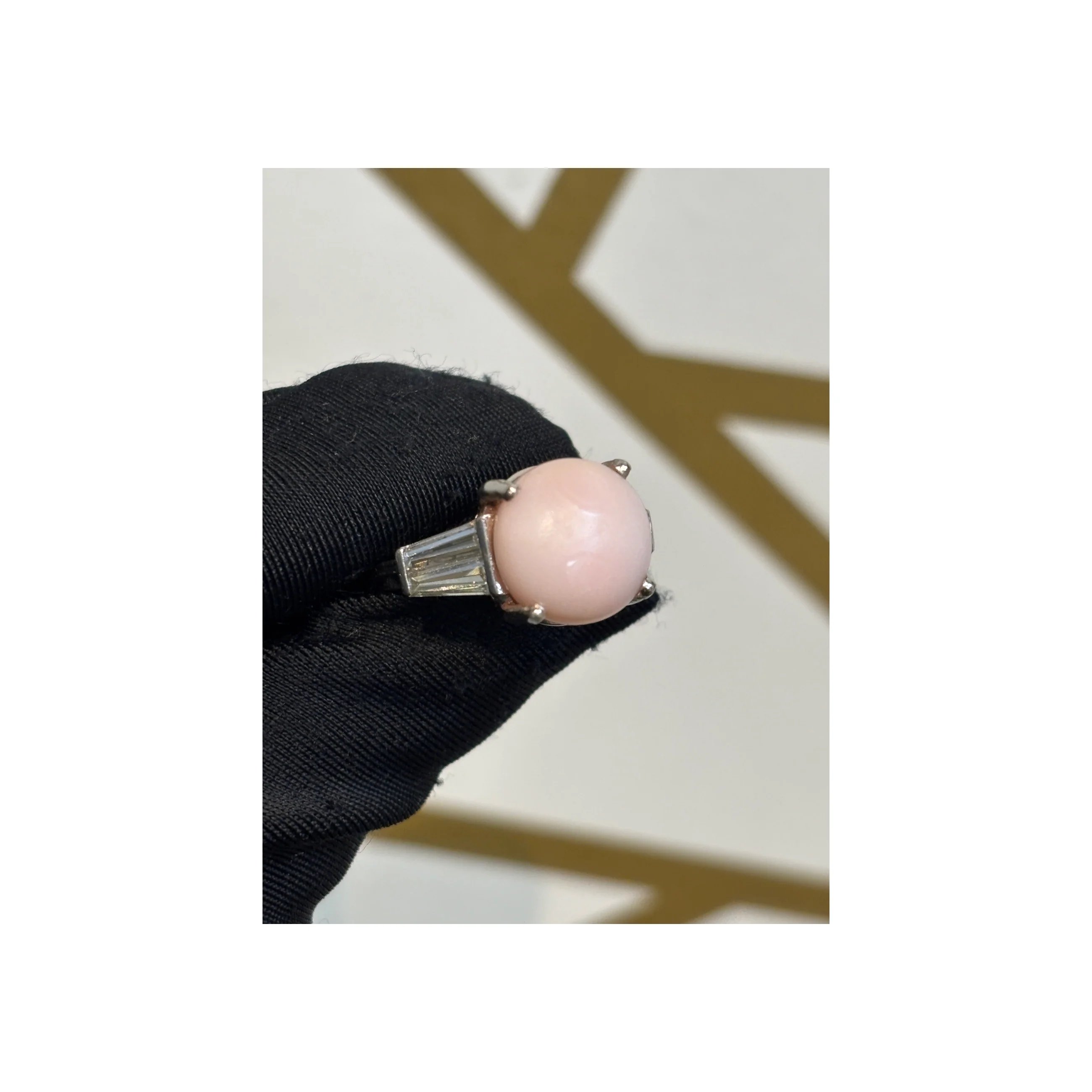 Natural Conch Pearl Ring - Image 3