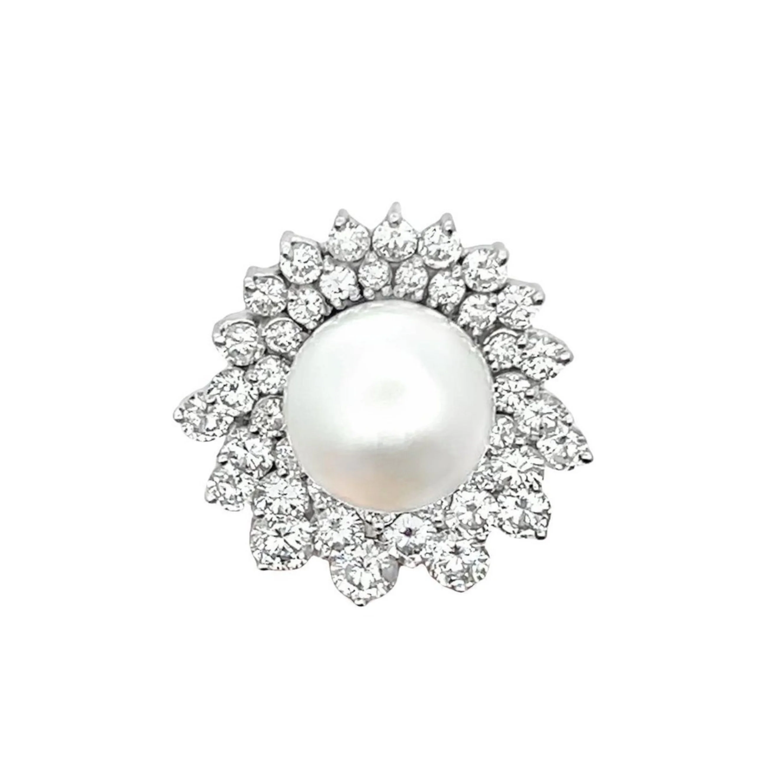 Pearl & Diamond Cocktail Ring