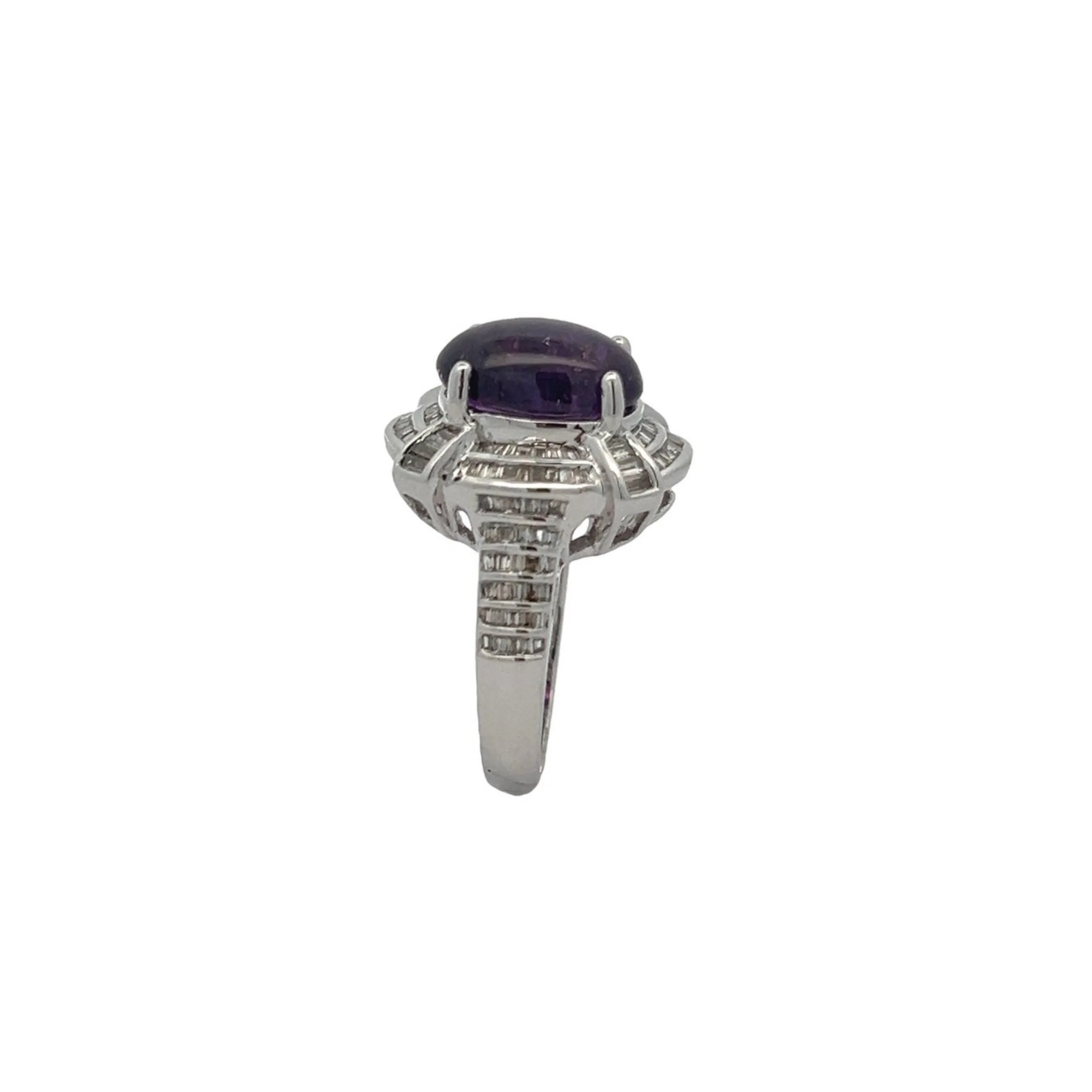 Purple Cabochon Sapphire Ring - Image 6