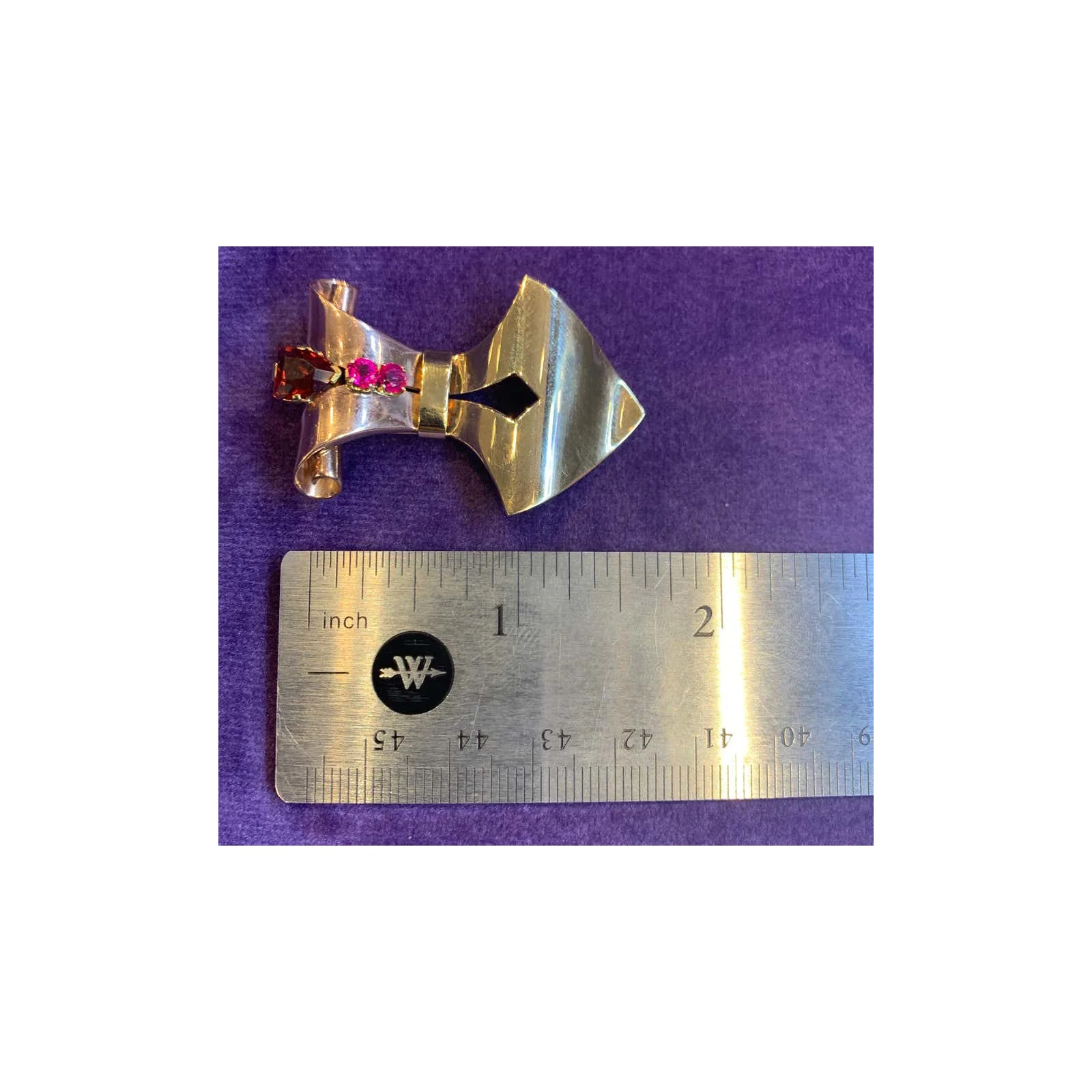 Retro Tiffany & Co. Ruby Brooch - Image 3