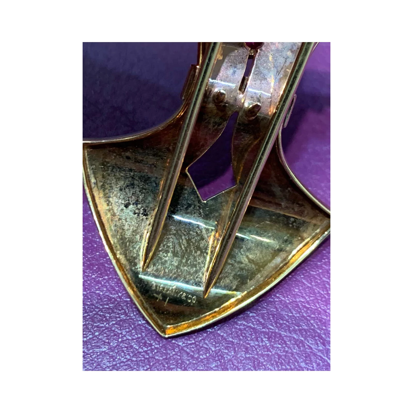 Retro Tiffany & Co. Ruby Brooch - Image 4