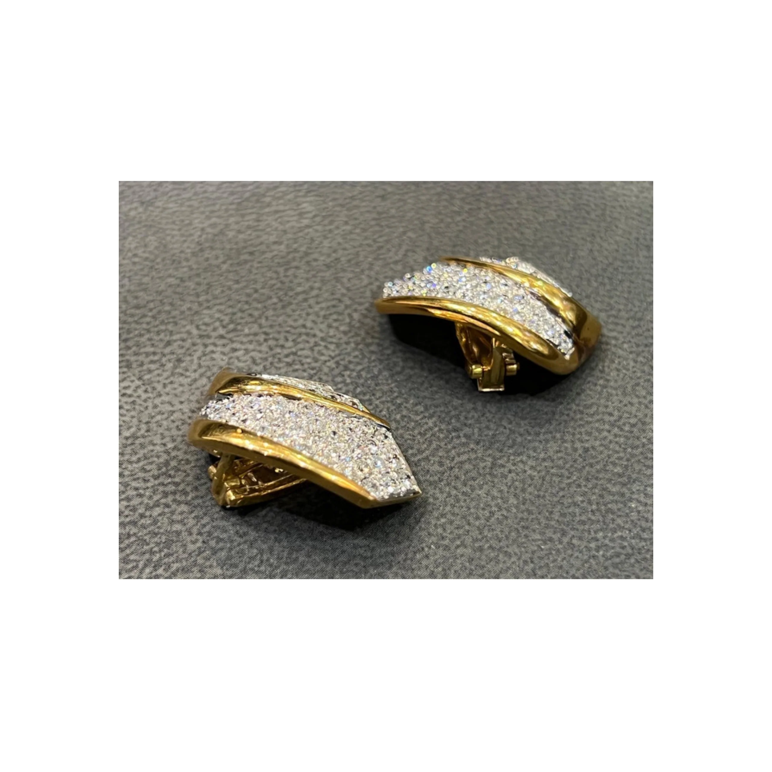Round Cut Diamond Earrings - Image 7