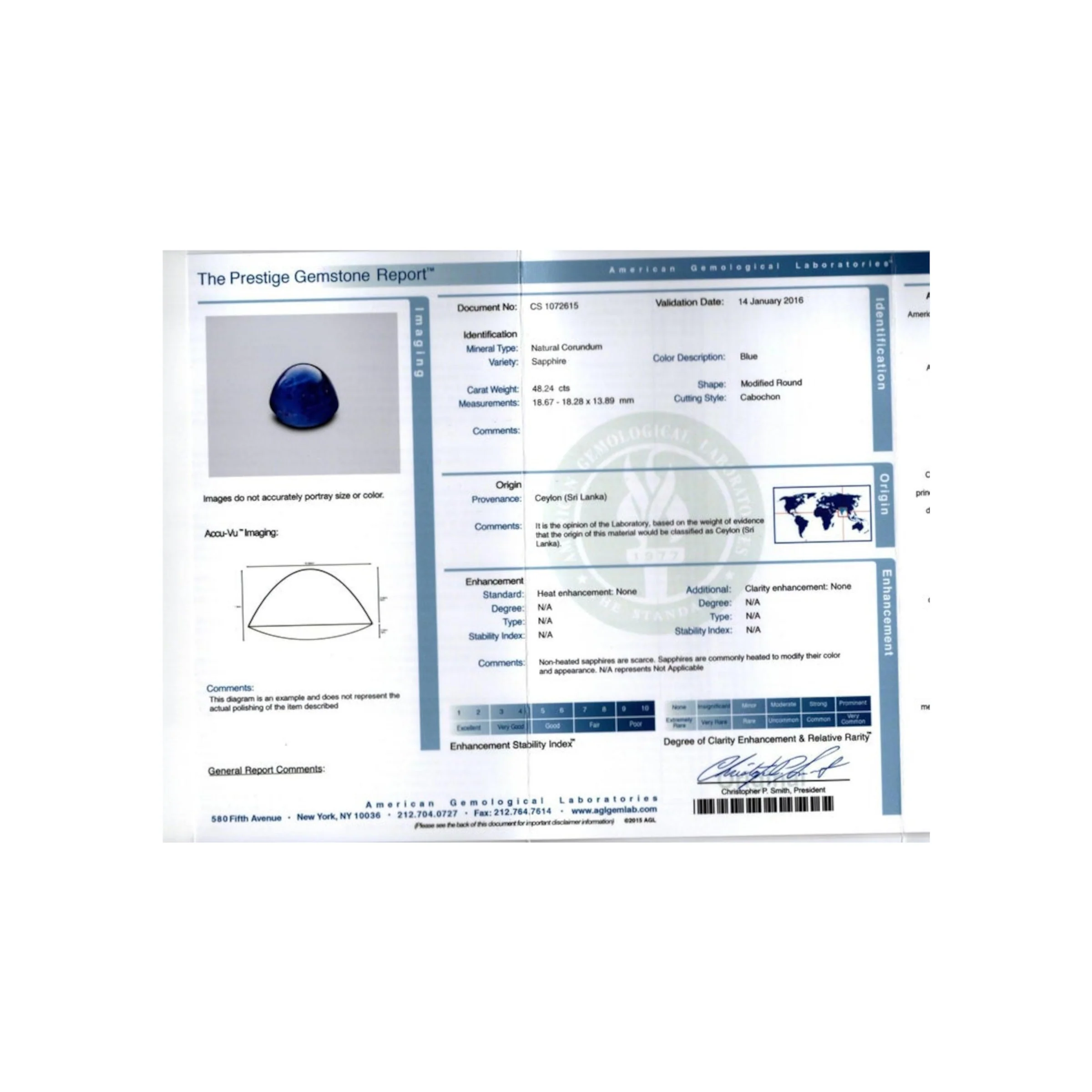 48.24 Certified Natural Sapphire Brooch by Ruser - Image 8