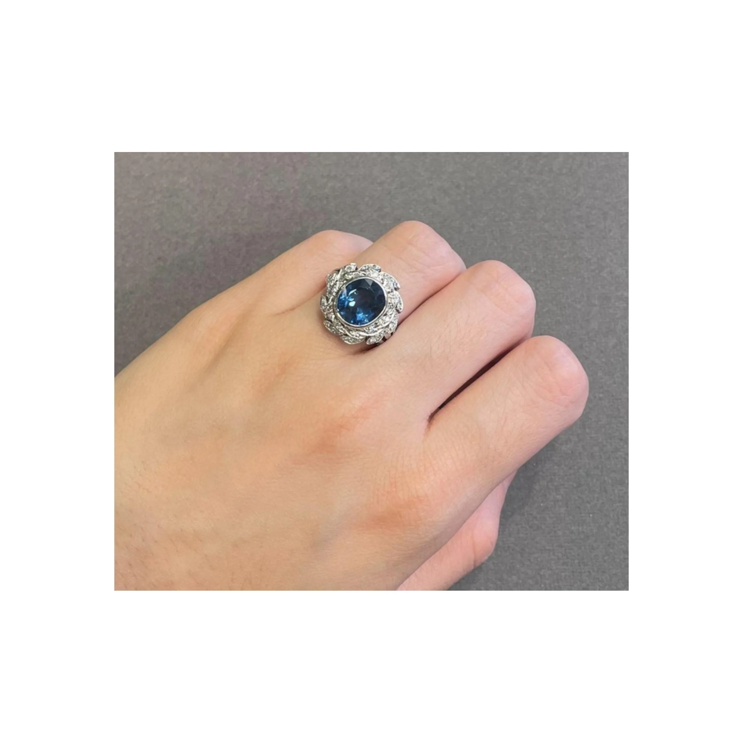 Sapphire and Diamond Ring - Image 2