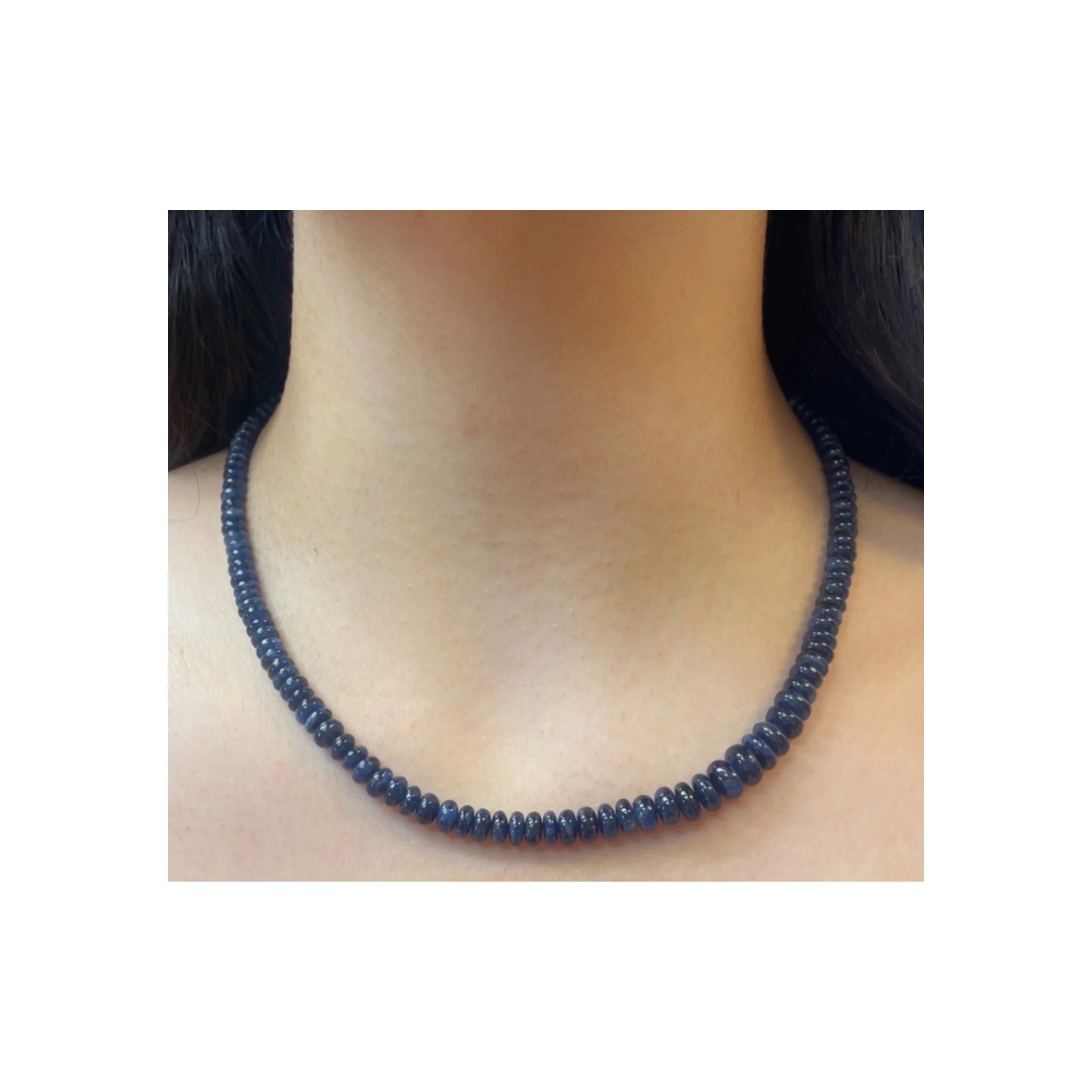 Sapphire Bead Necklace - Image 2