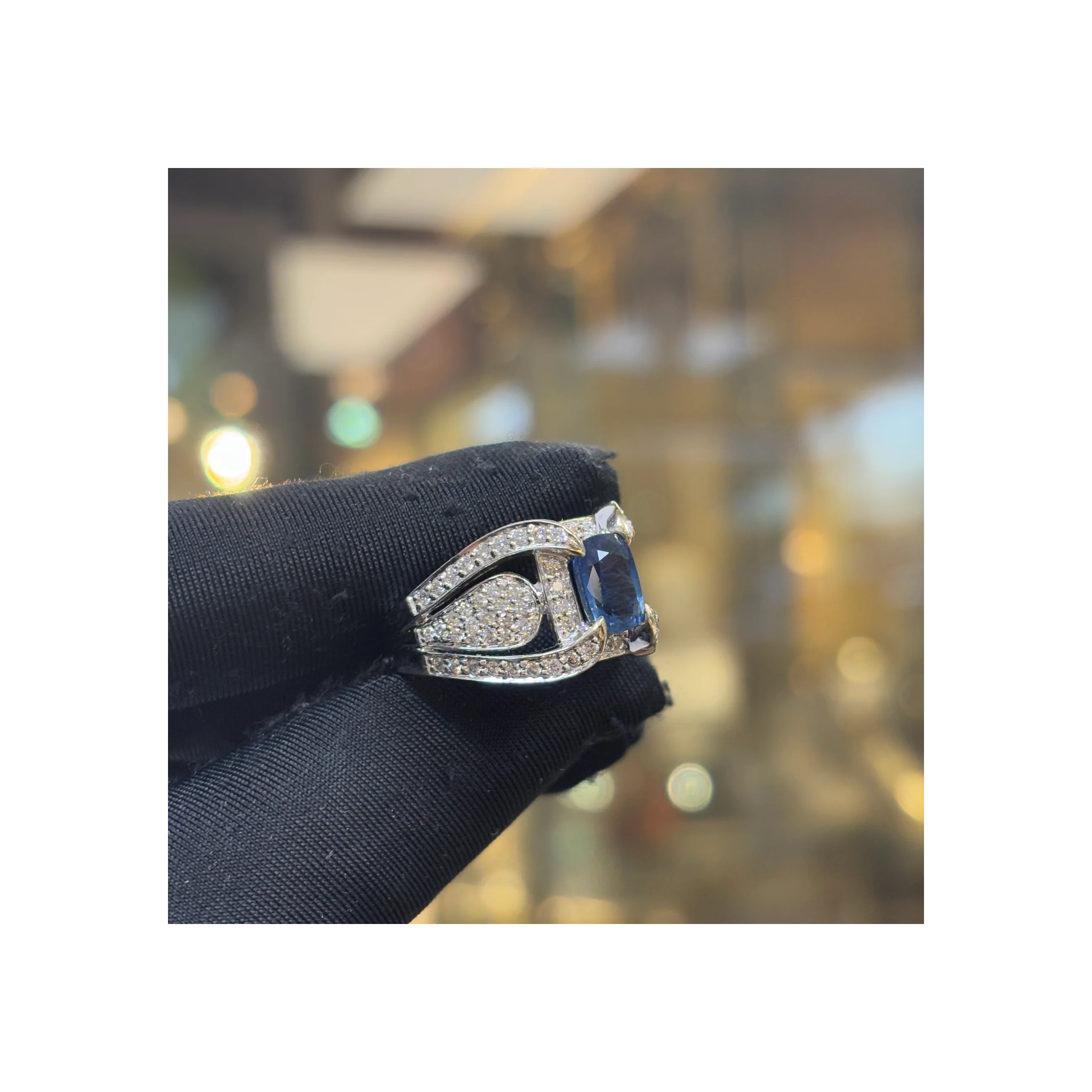 Sapphire Cocktail Ring - Image 4