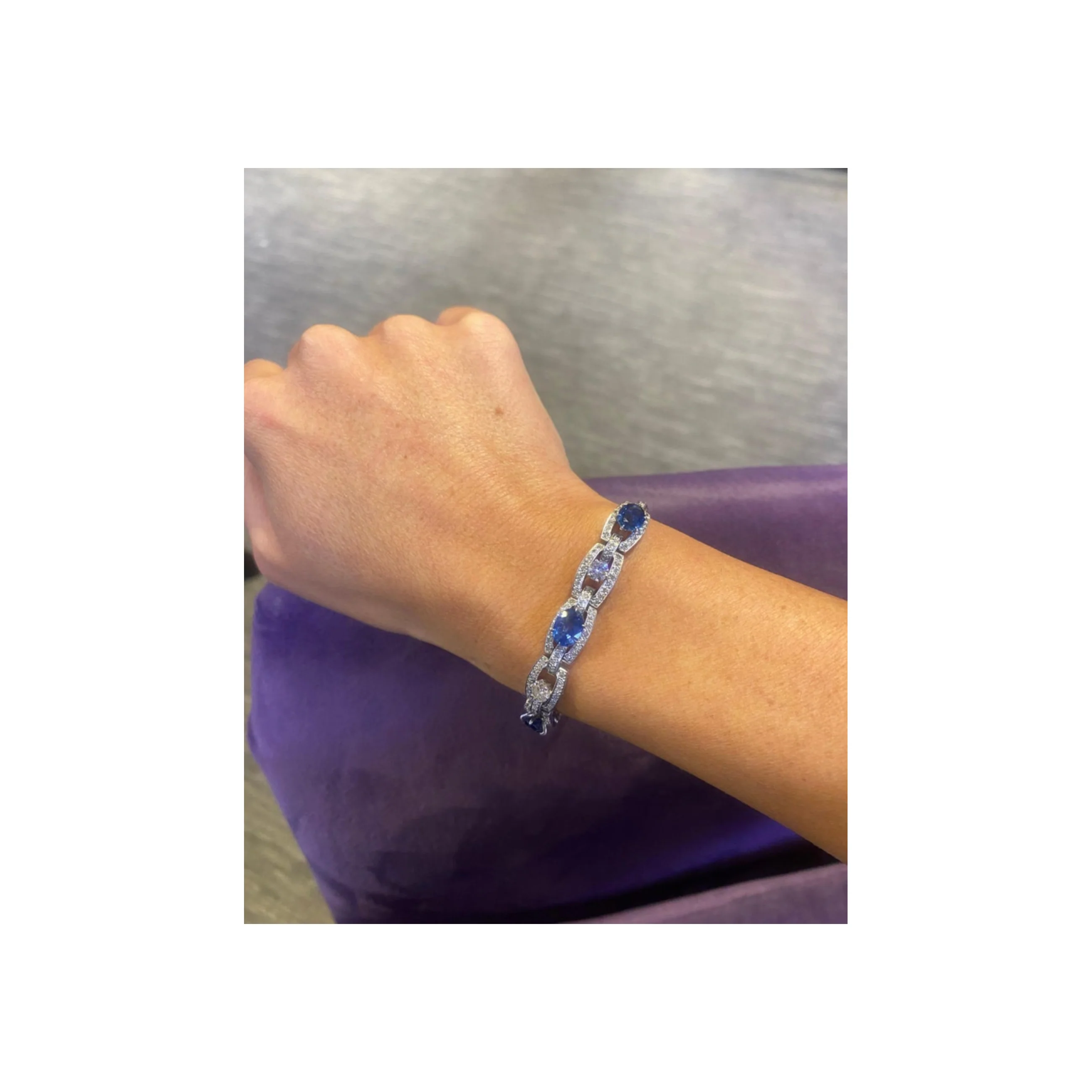 Sapphire & Diamond Bracelet - Image 3