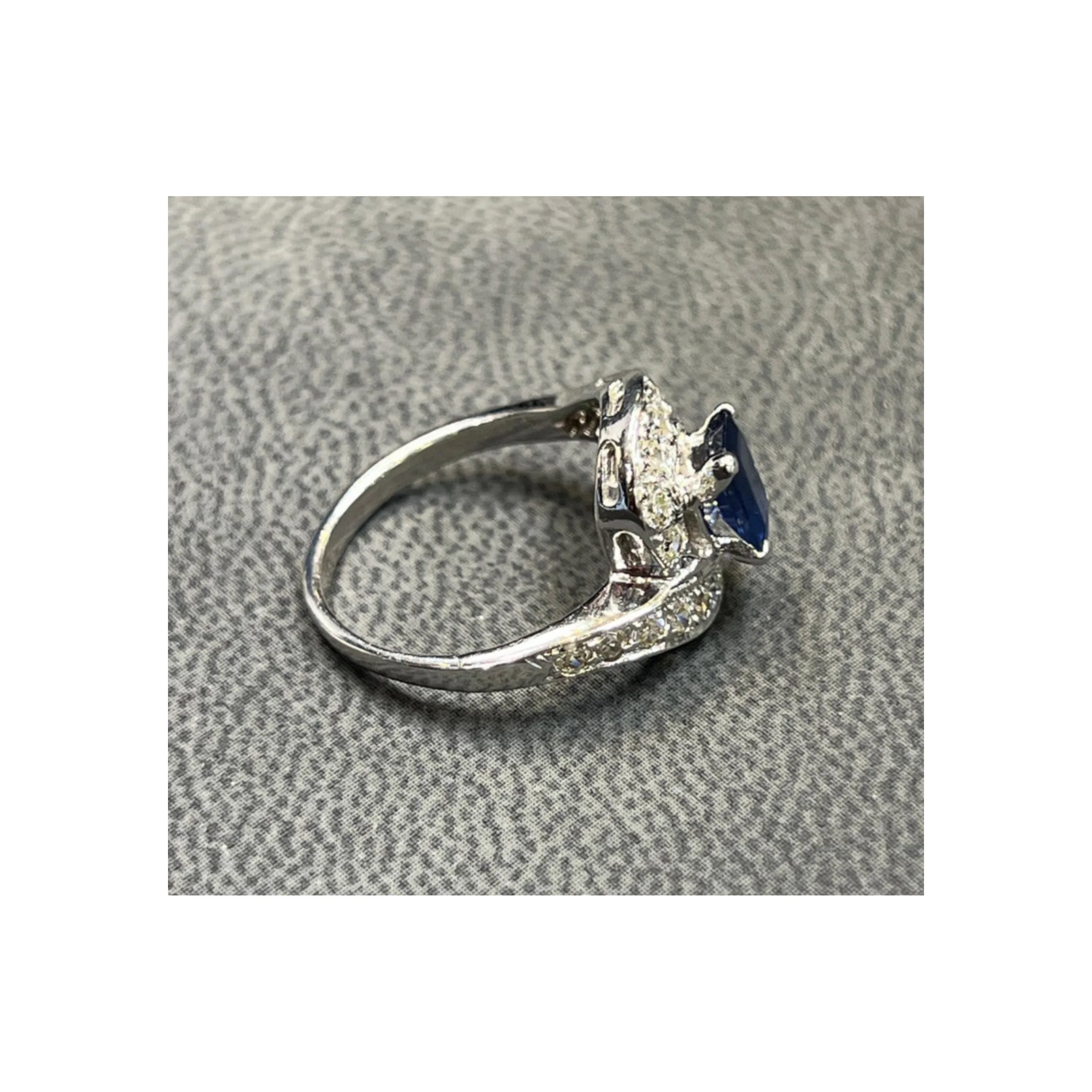 Sapphire & Diamond Cocktail Ring - Image 6