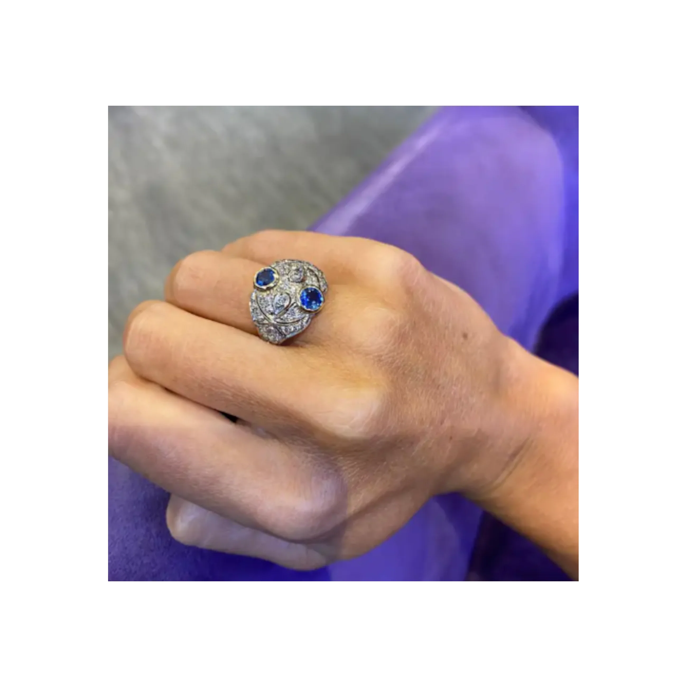 Sapphire & Diamond Ring - Image 2