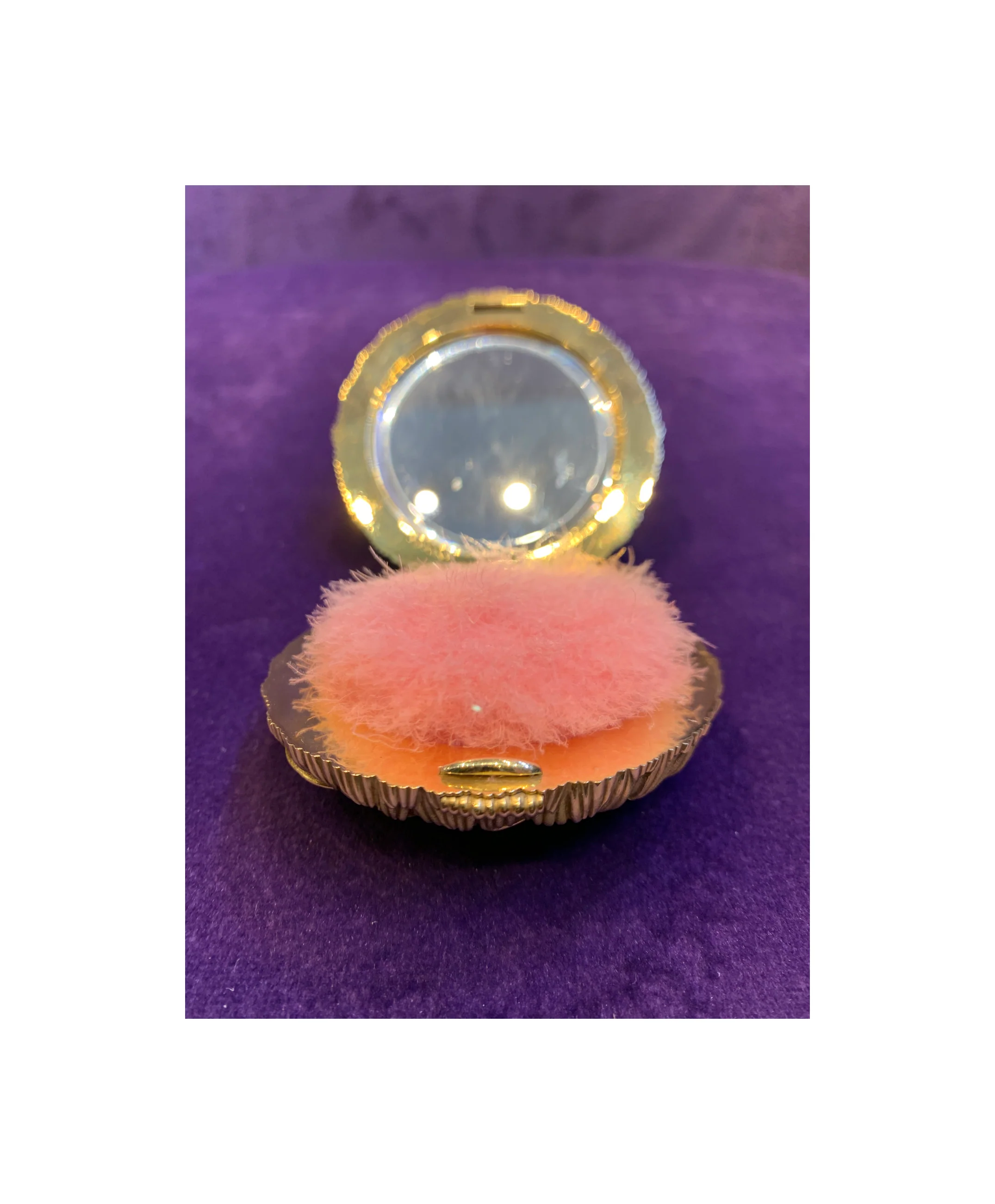 Schlumberger for Tiffany & Co. Yellow Sapphire & Gold Floral Compact Mirror - Image 9