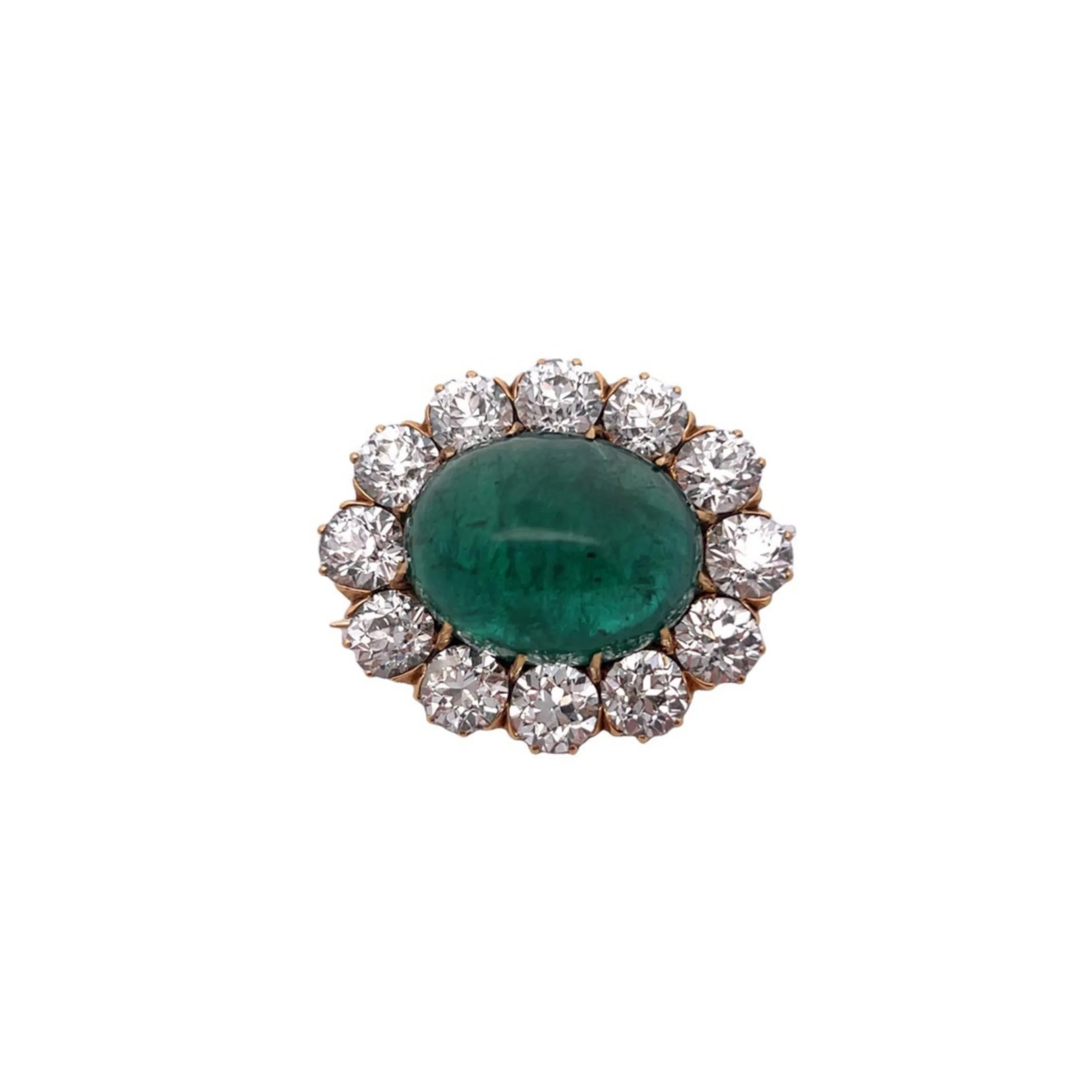 Tiffany & Co Cabochon Emerald Brooch - Image 10