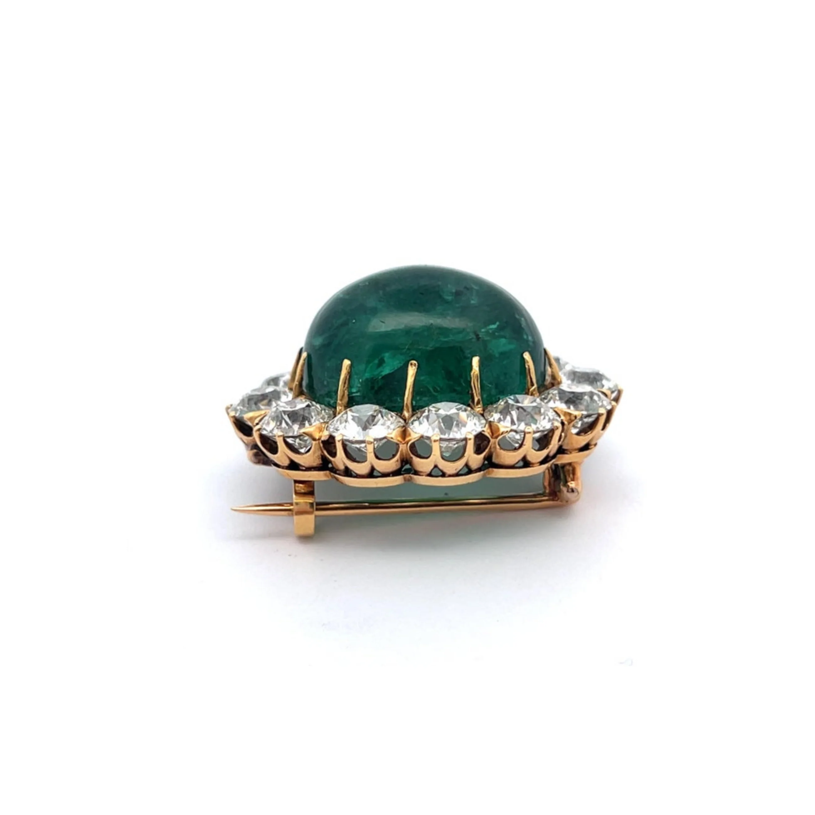 Tiffany & Co Cabochon Emerald Brooch - Image 14