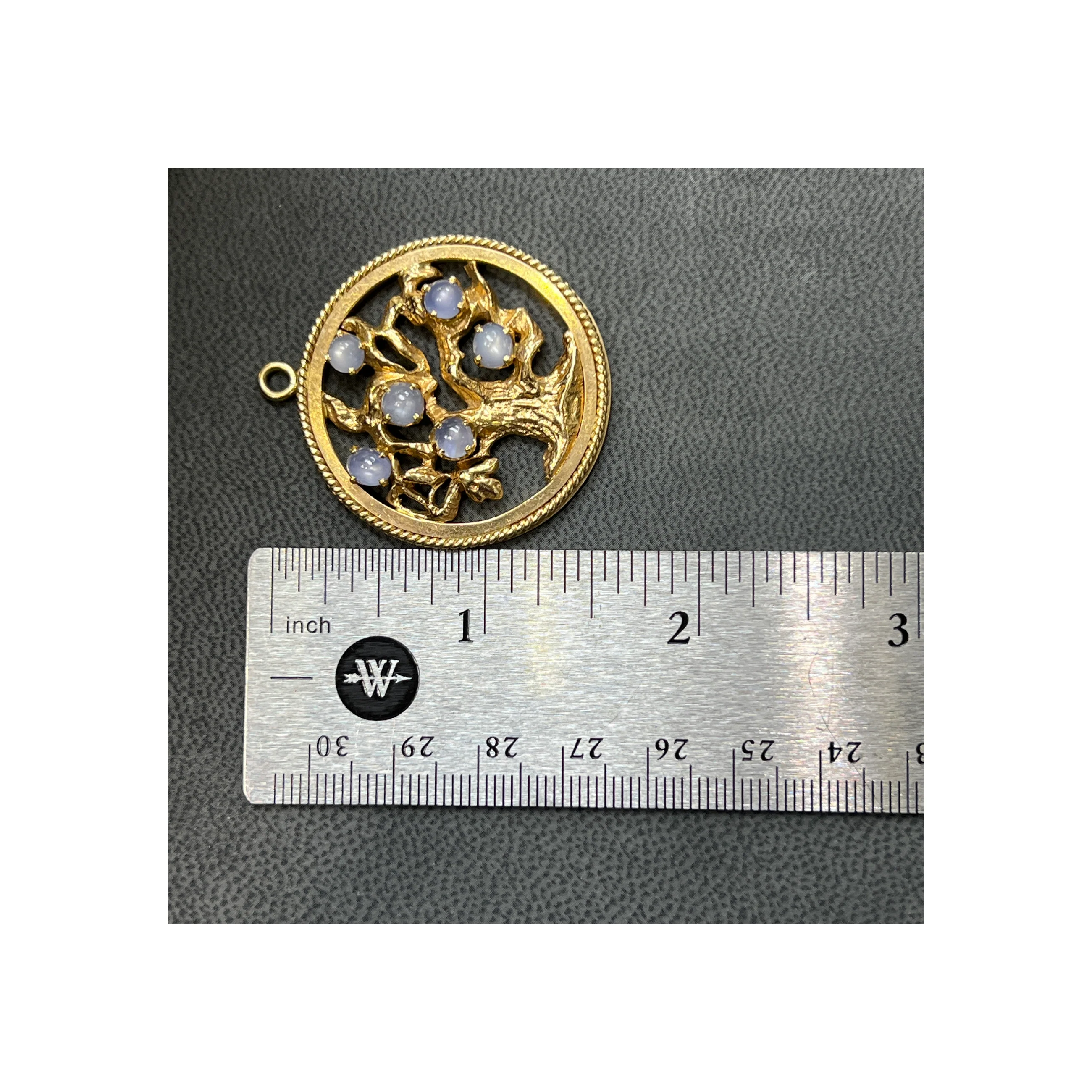Tiffany & Co Moonstone Tree of Life Pendant - Image 3