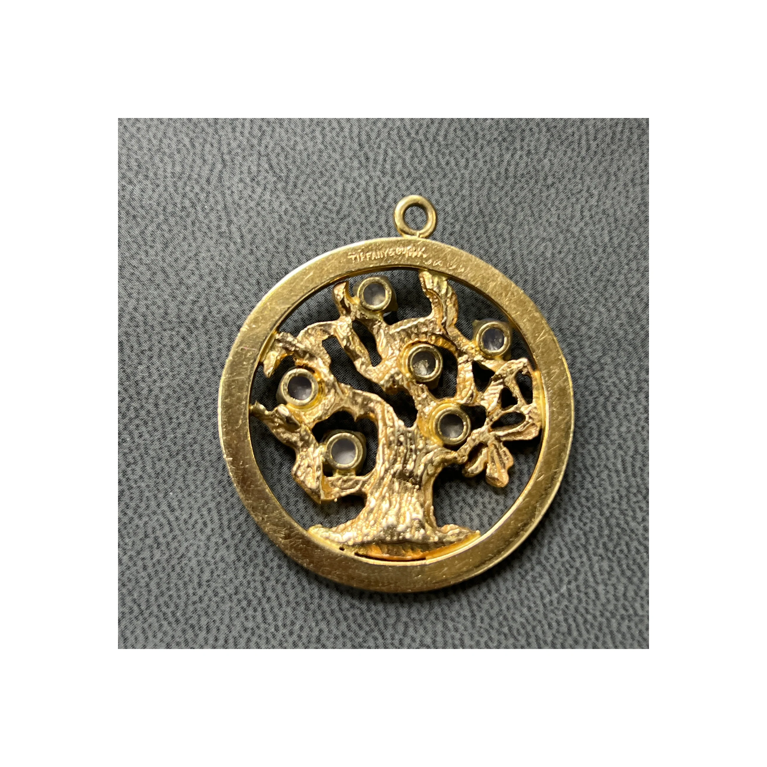 Tiffany & Co Moonstone Tree of Life Pendant - Image 4