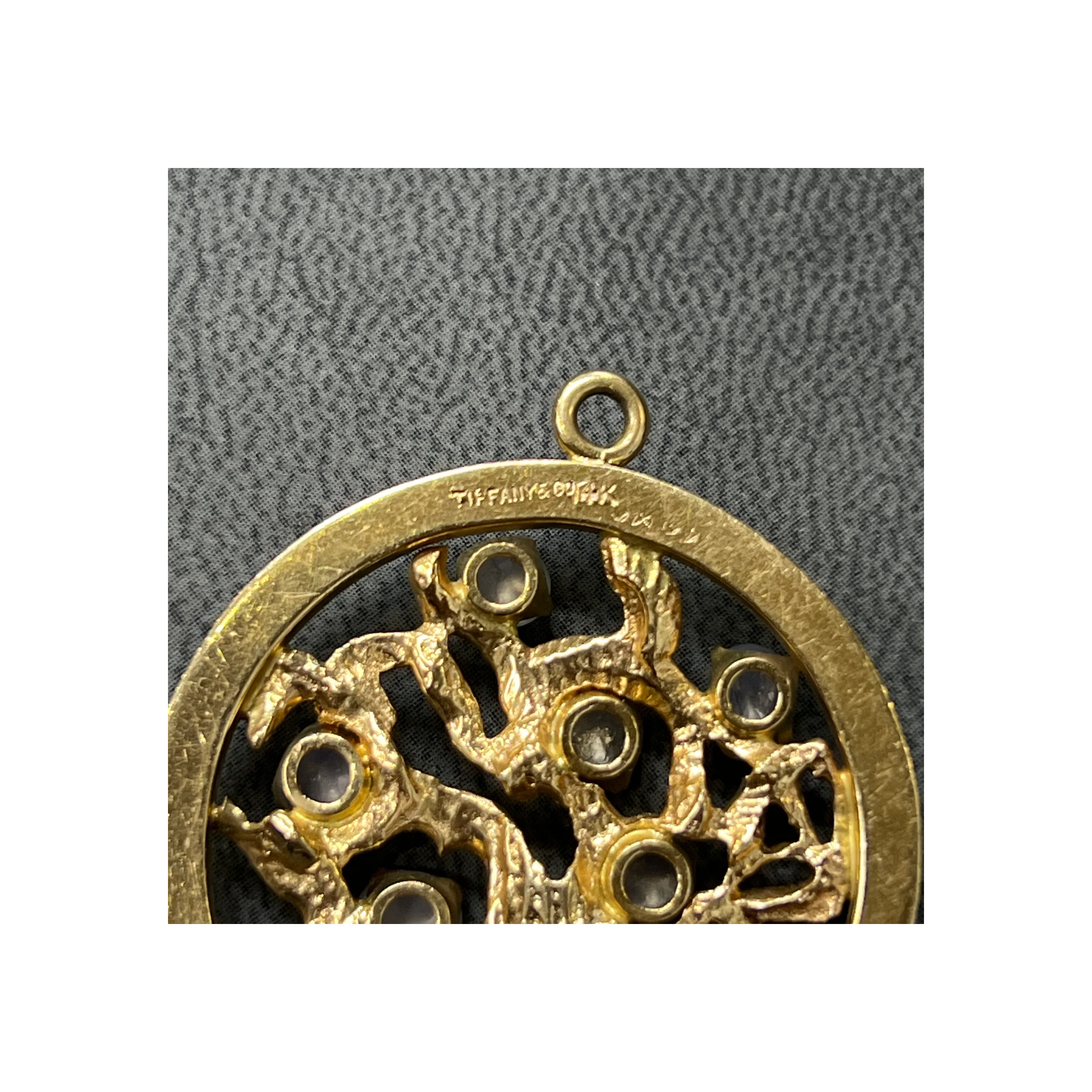 Tiffany & Co Moonstone Tree of Life Pendant - Image 5