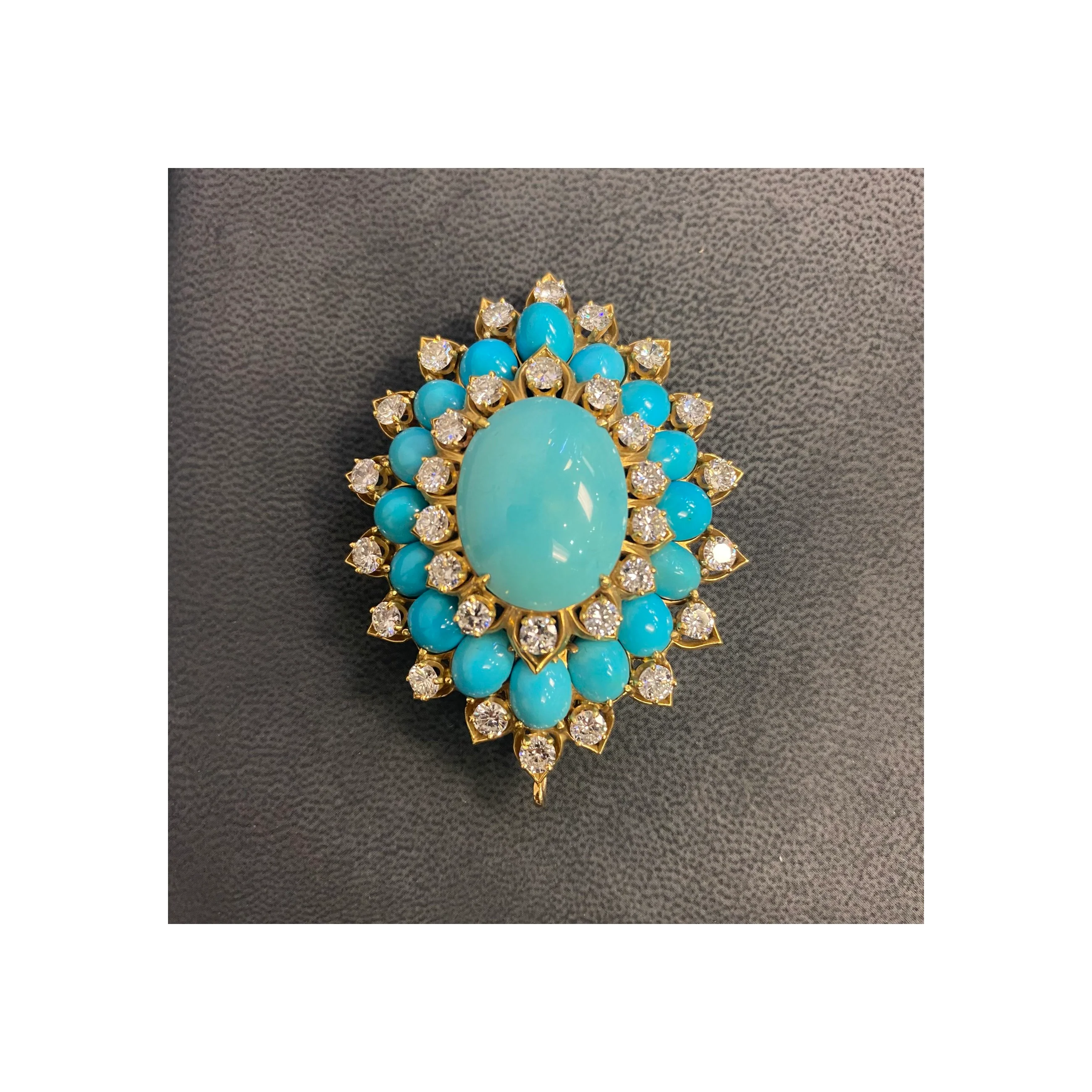 Van Cleef and Arpels Turquoise Pendant Necklace - Image 5