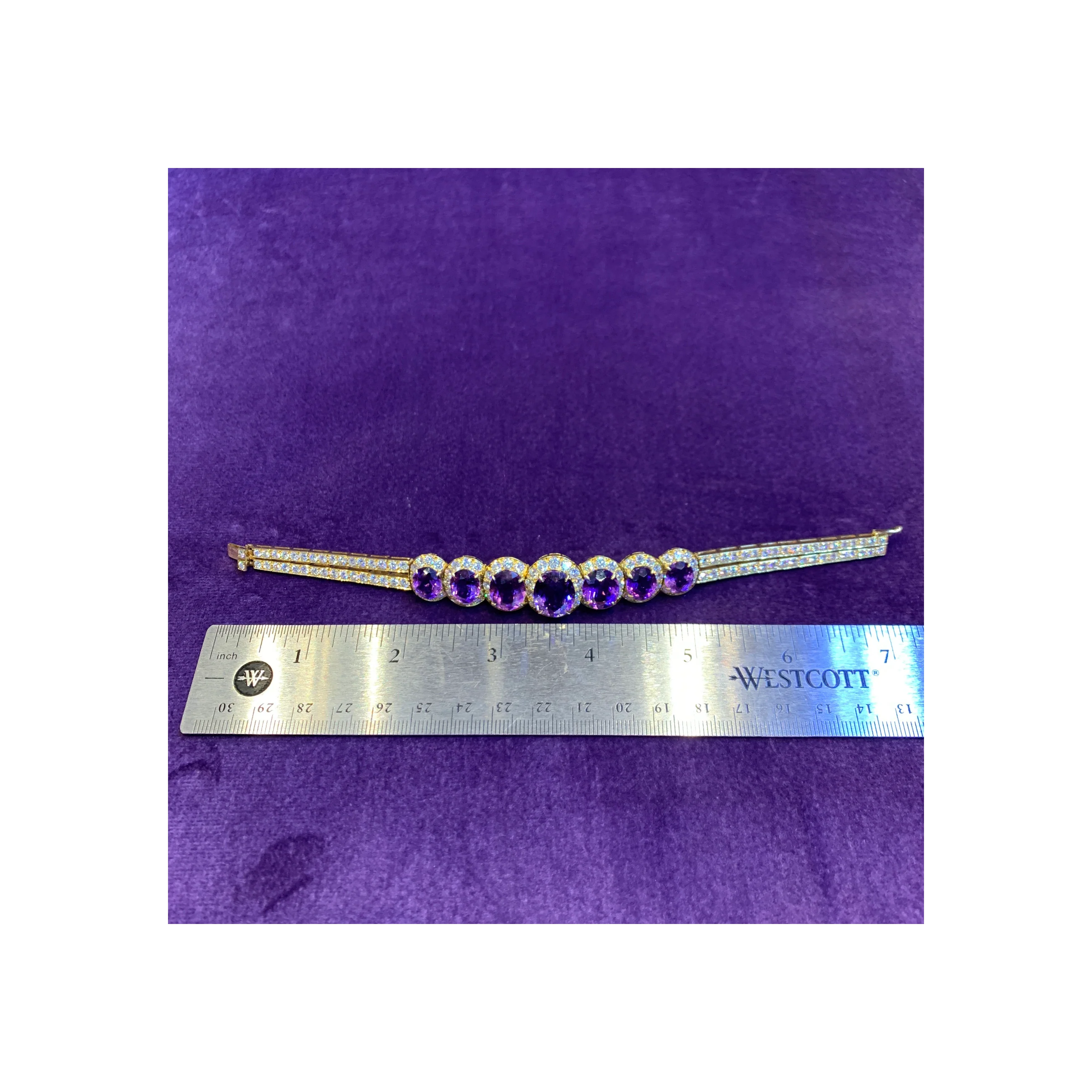 Van Cleef & Arpels Amethyst & Diamond Bracelet - Image 10