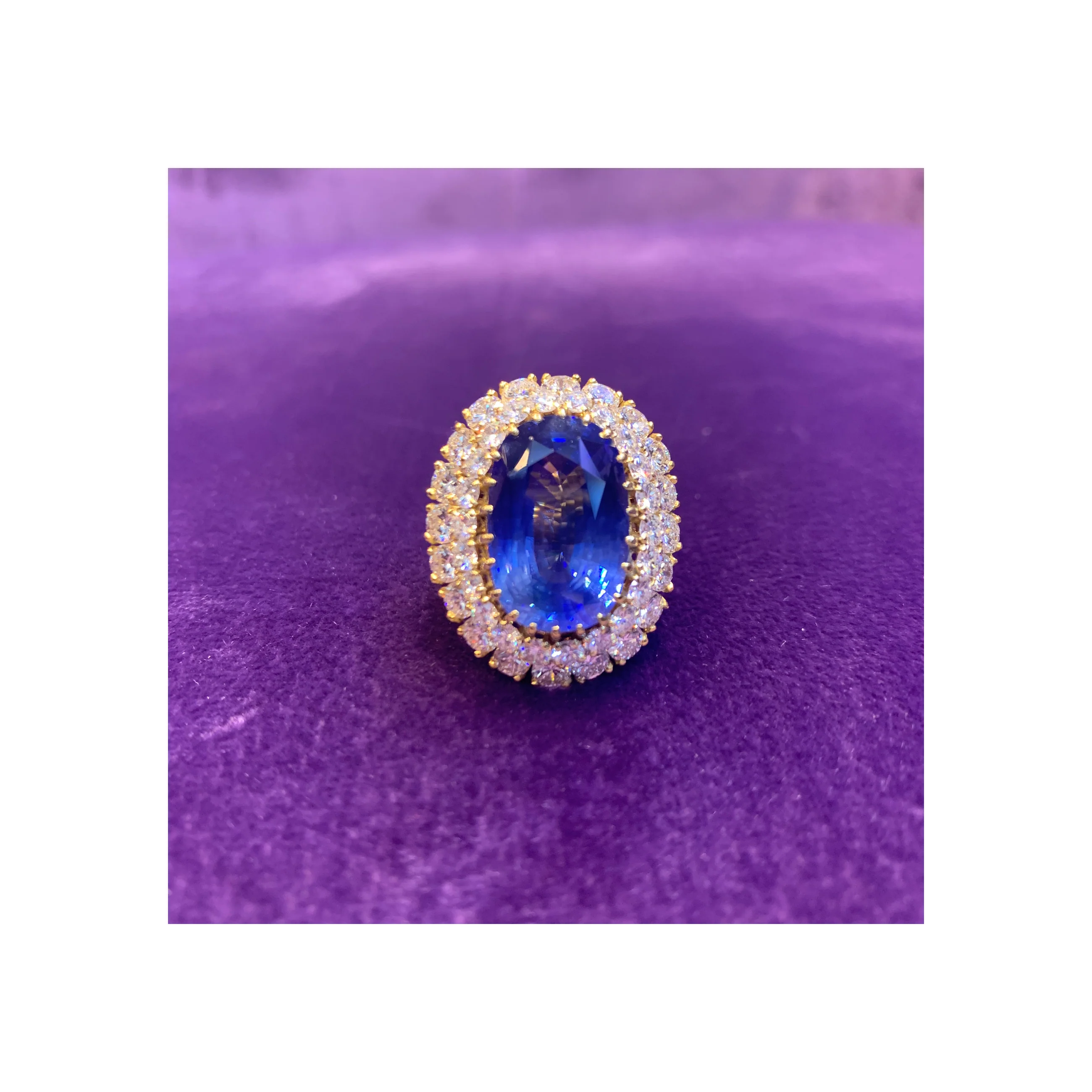Van Cleef & Arpels Certified Sapphire & Diamond Ring - Image 6