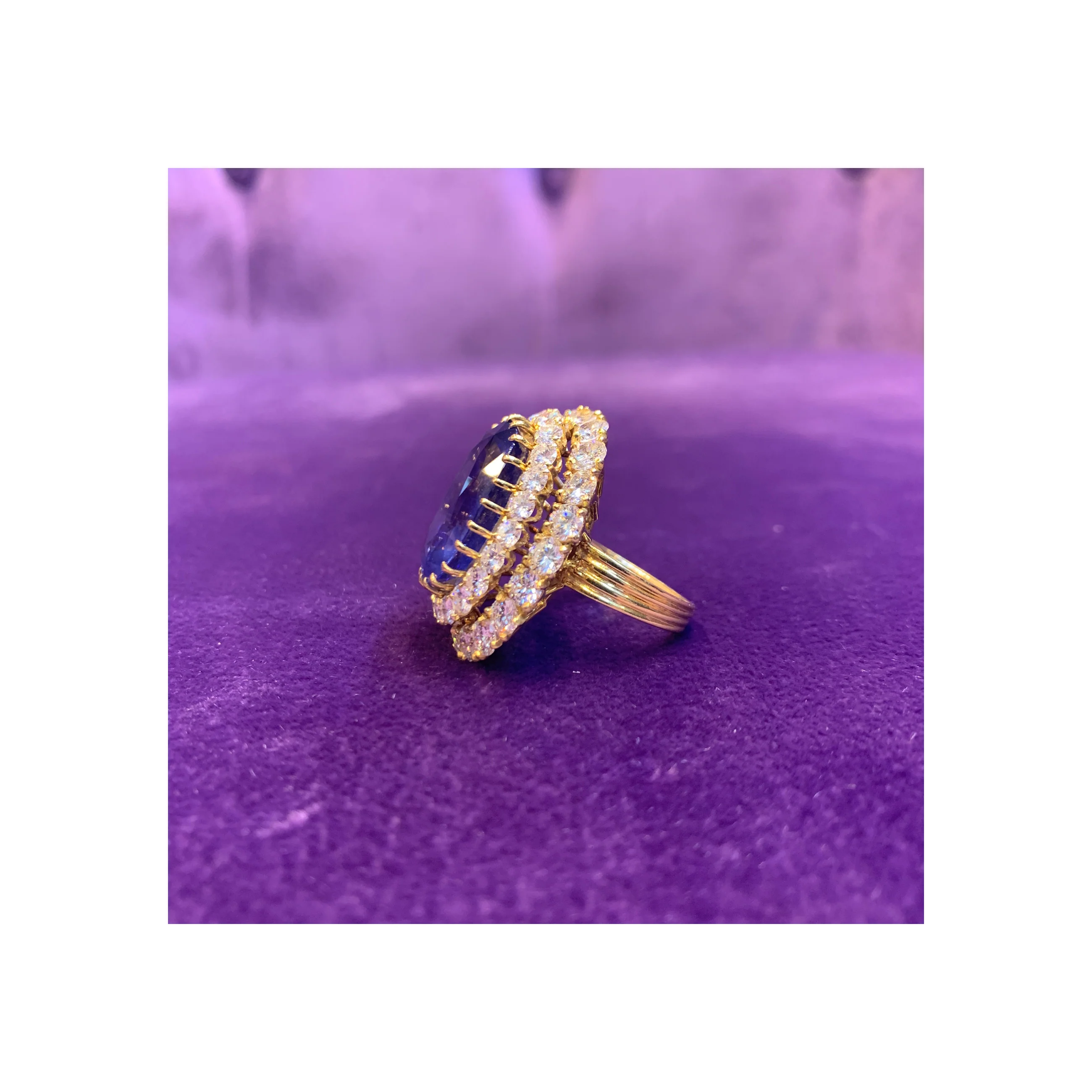 Van Cleef & Arpels Certified Sapphire & Diamond Ring - Image 8